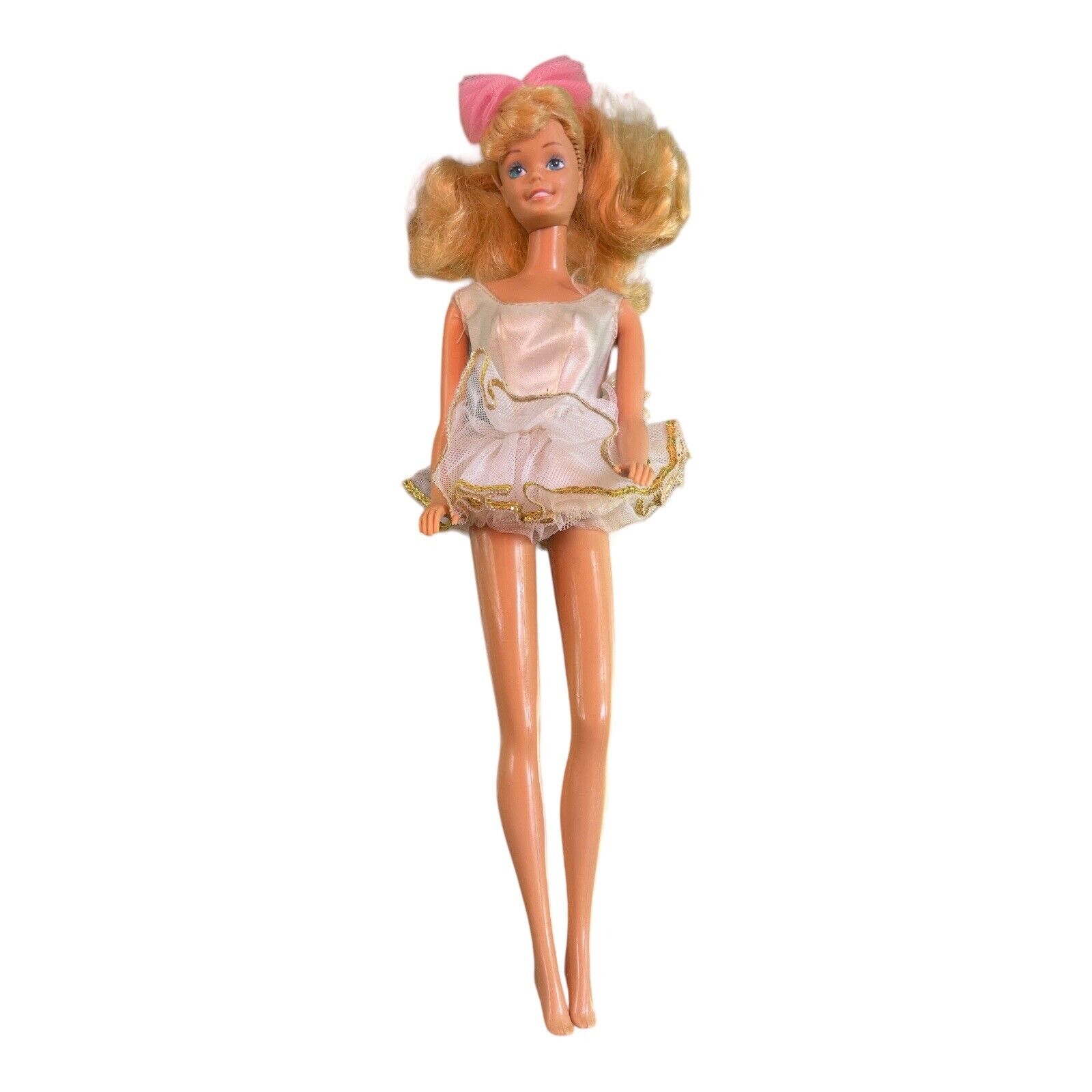 Barbie Doll Mattel 1966 Malaysia Blonde Blue Eyes Tutu Ballerina Caucasian