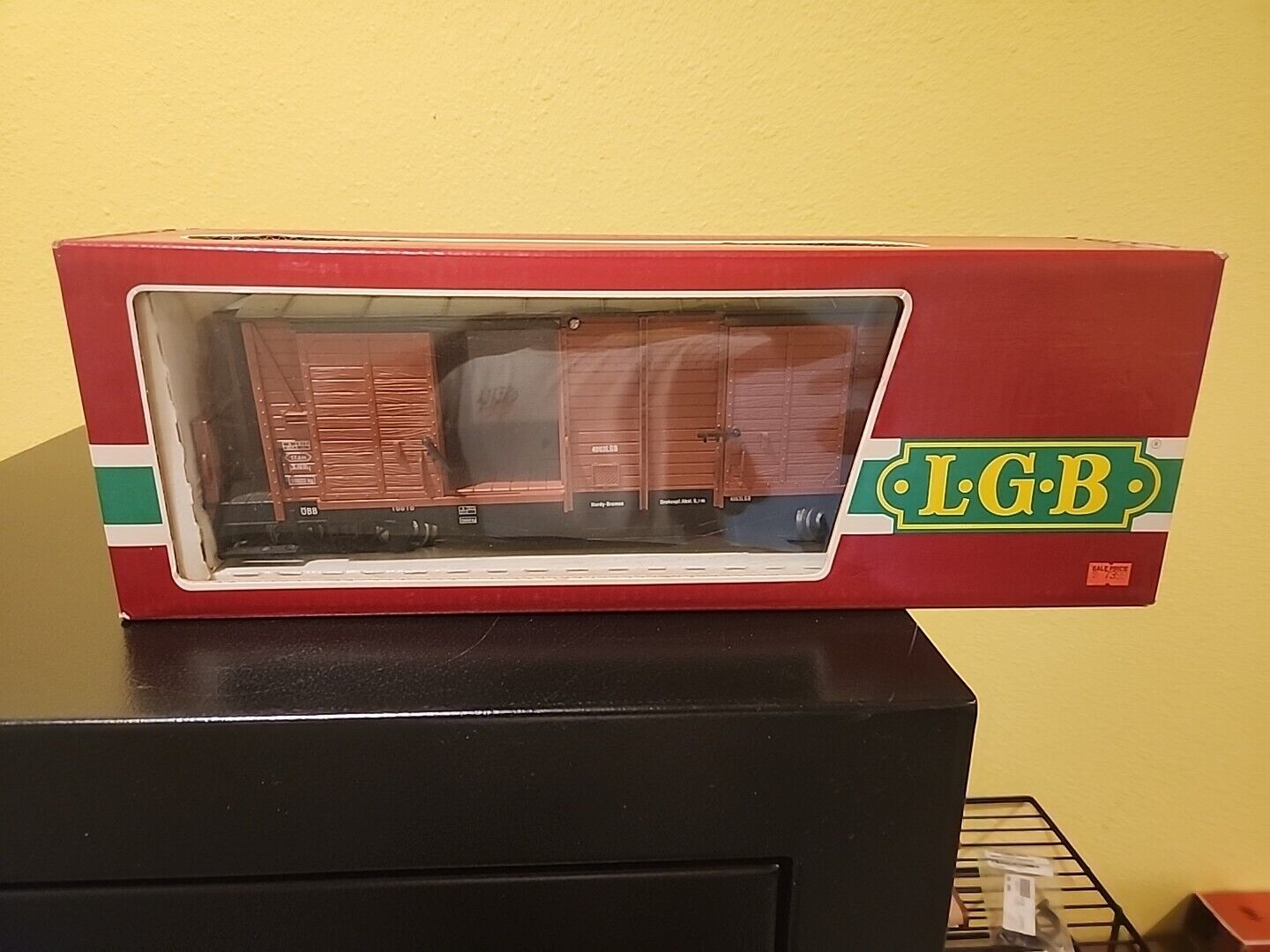 LGB 4063 G Scale DBB Double Door Boxcar #16818 With Box - Metal wheels
