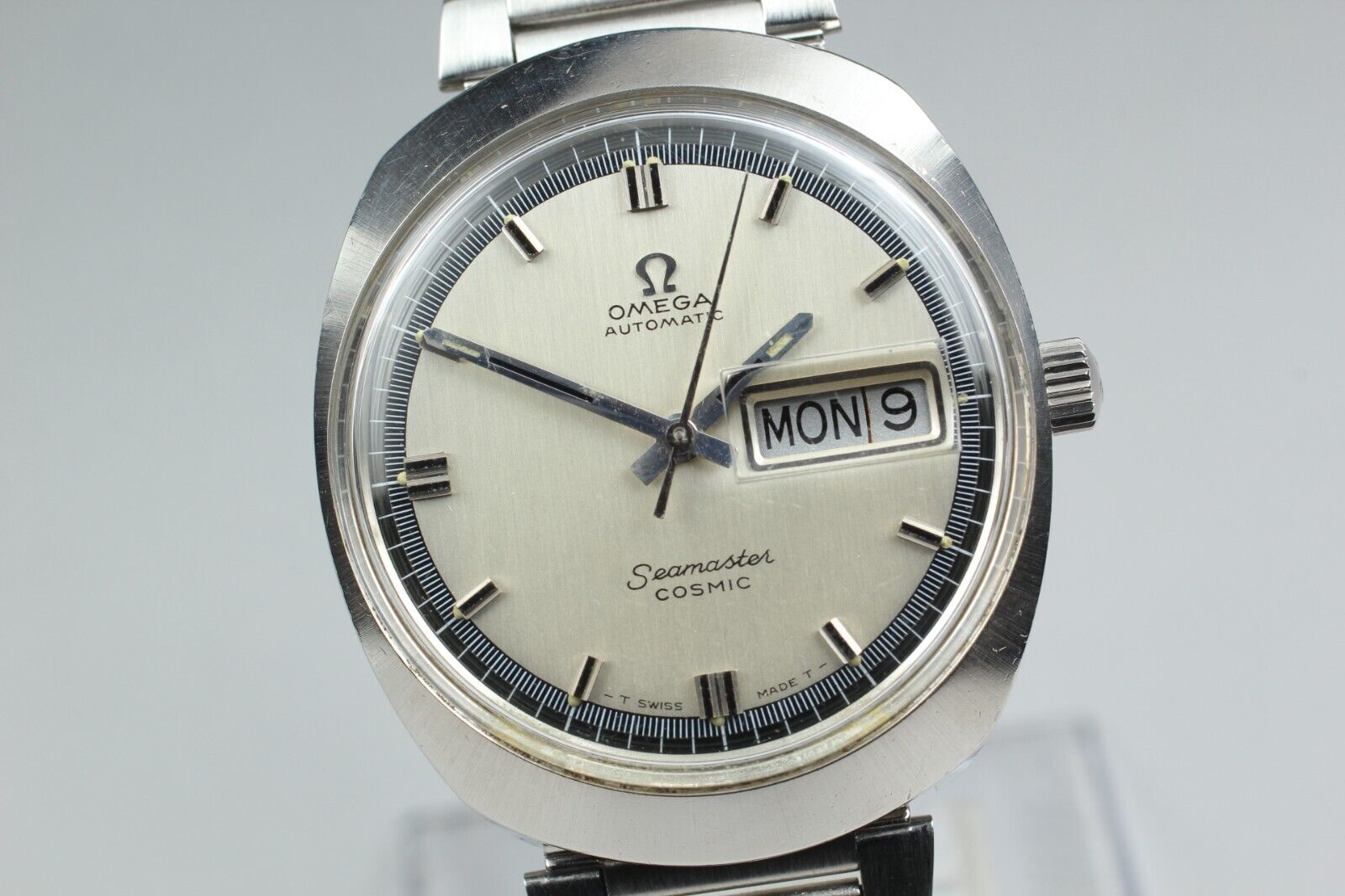 RARE *Exc+5* Vintage 1969 OMEGA Seamaster COSMIC TooL 107 Automatic Men\'s Silver