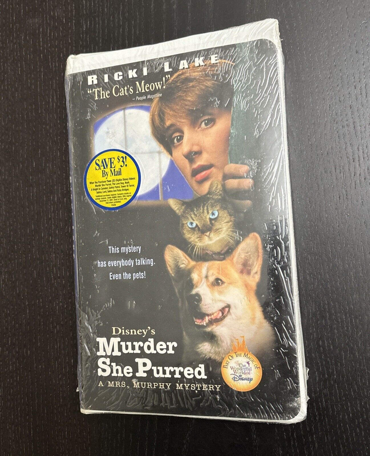Disney\'s Murder She Purred (VHS, 1998, CLAMSHELL) Ricki Lake Super Rare OOP New
