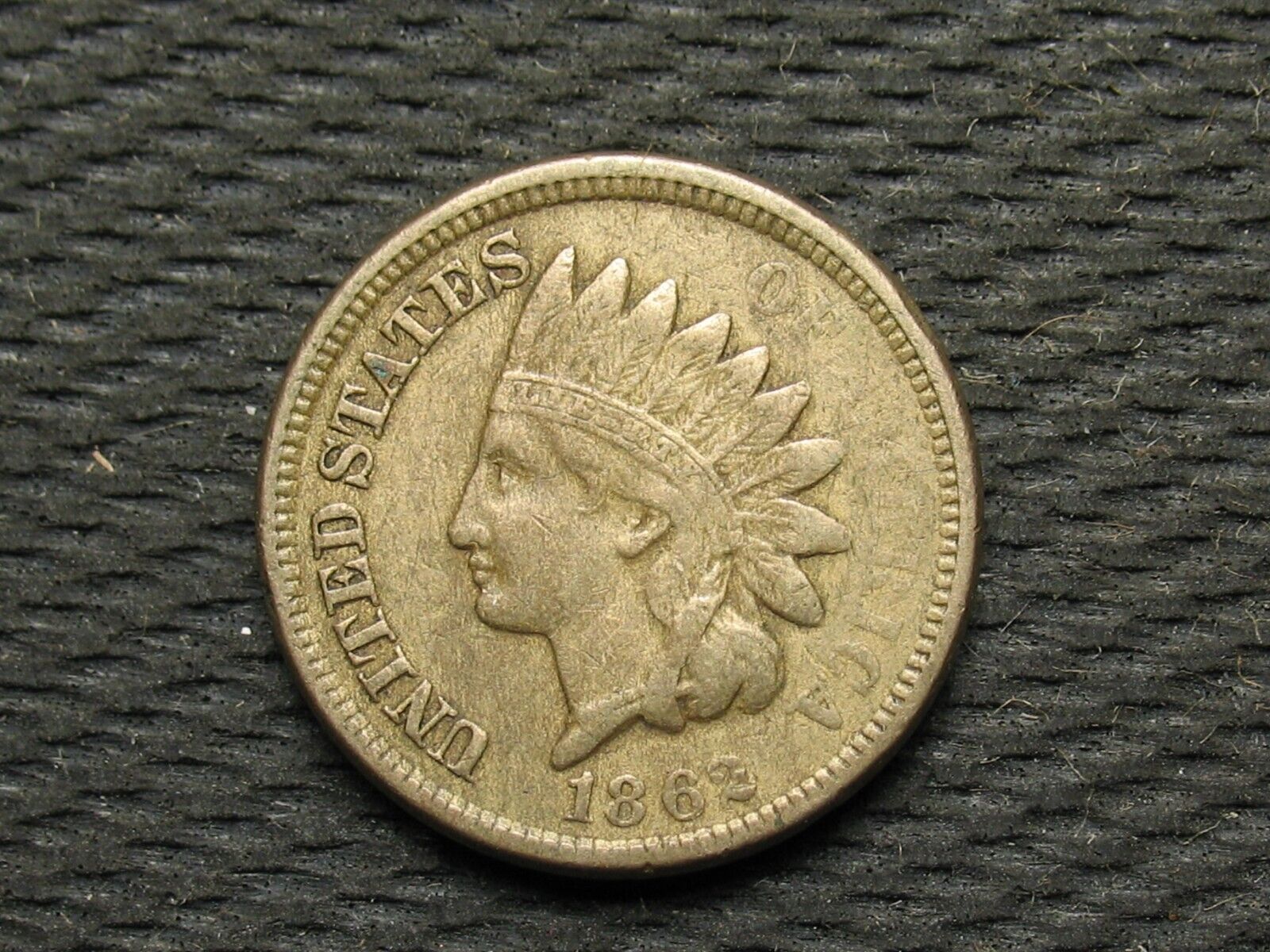 🔥OLD COIN SALE VF+ 1862 INDIAN HEAD CENT PENNY DIAMONDS & FULL LIBERTY🔥 103aa