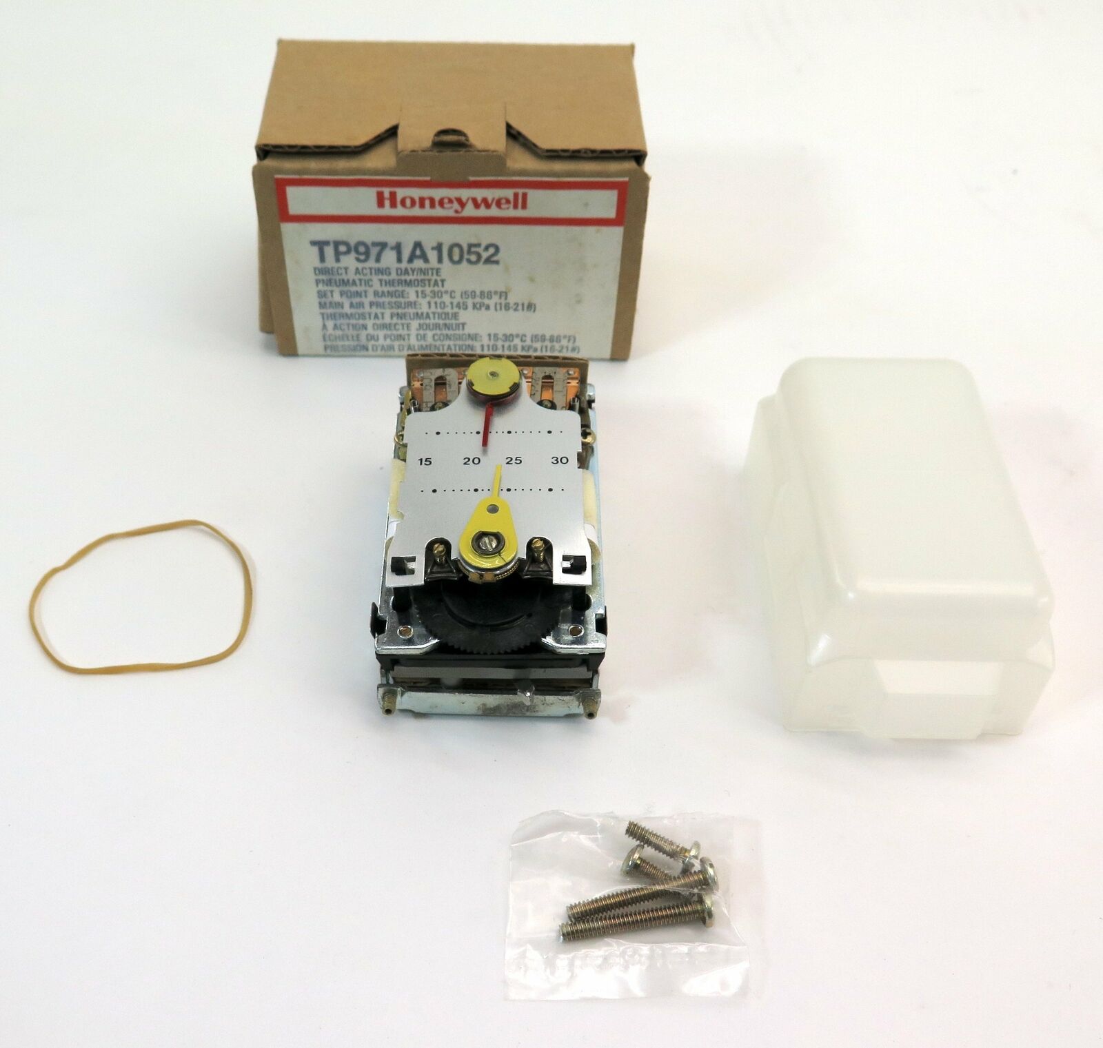 Honeywell TP971A1052 Pneumatic Thermostat Reverse Acting Range 15-30C
