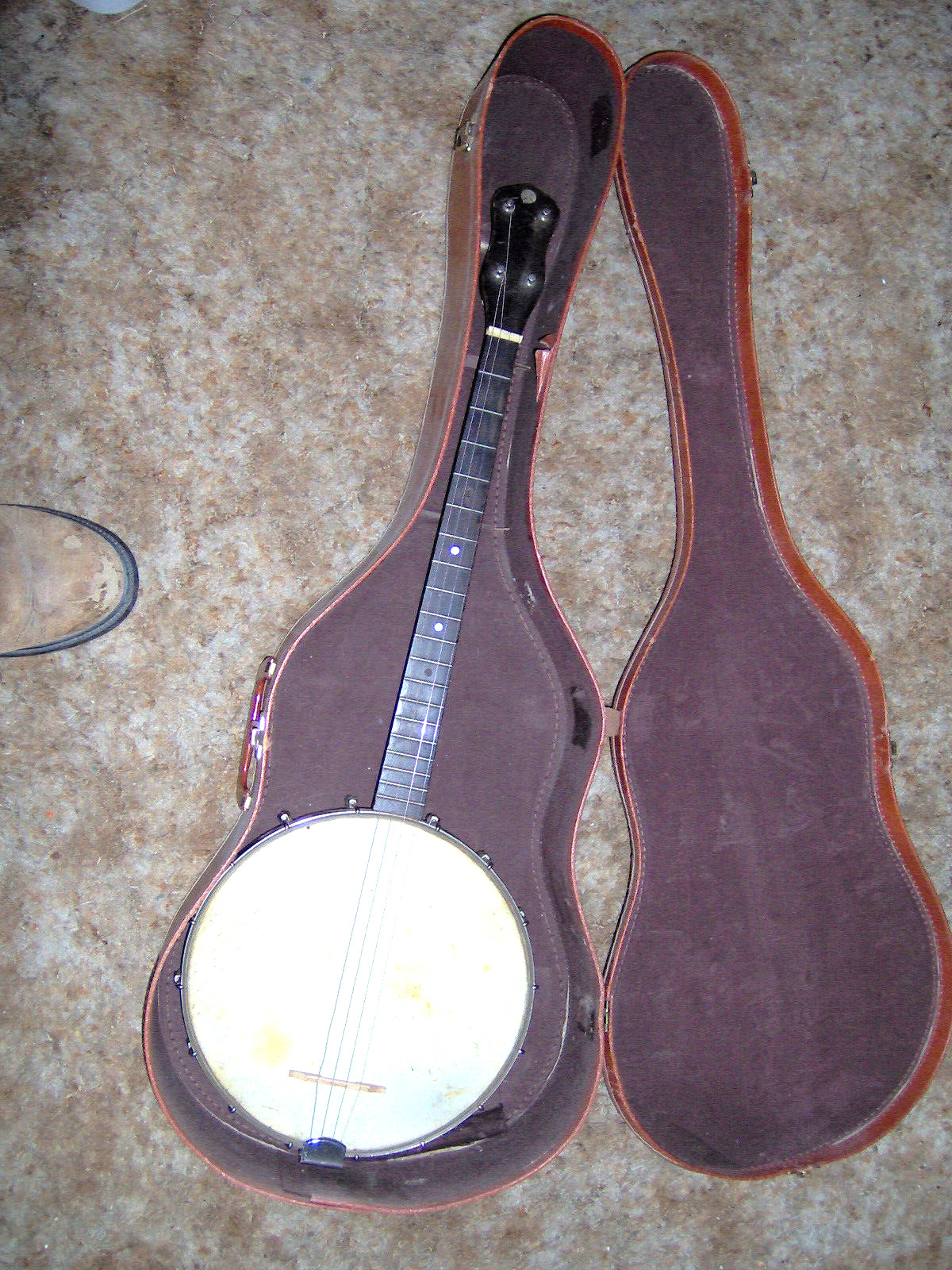 Vintage Antique SLINGERLAND ELTON 4 String Open Back Plectrum Tenor Banjo