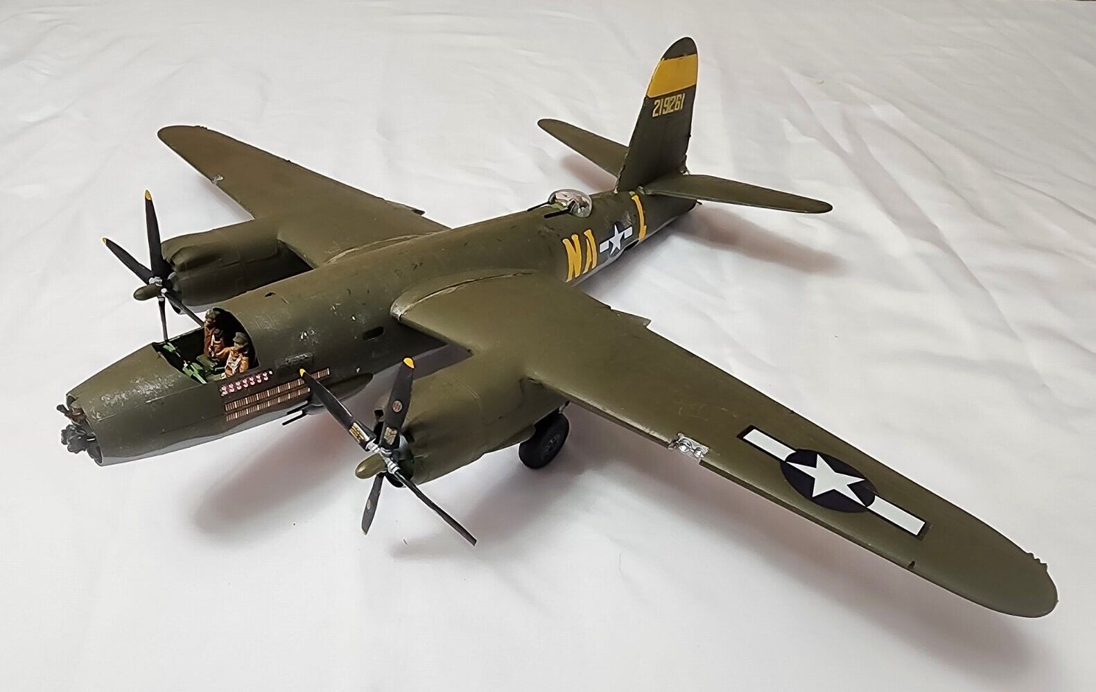 Monogram 1/48 Scale WW II B-26 Marauder - Built, Great for Diorama - READ