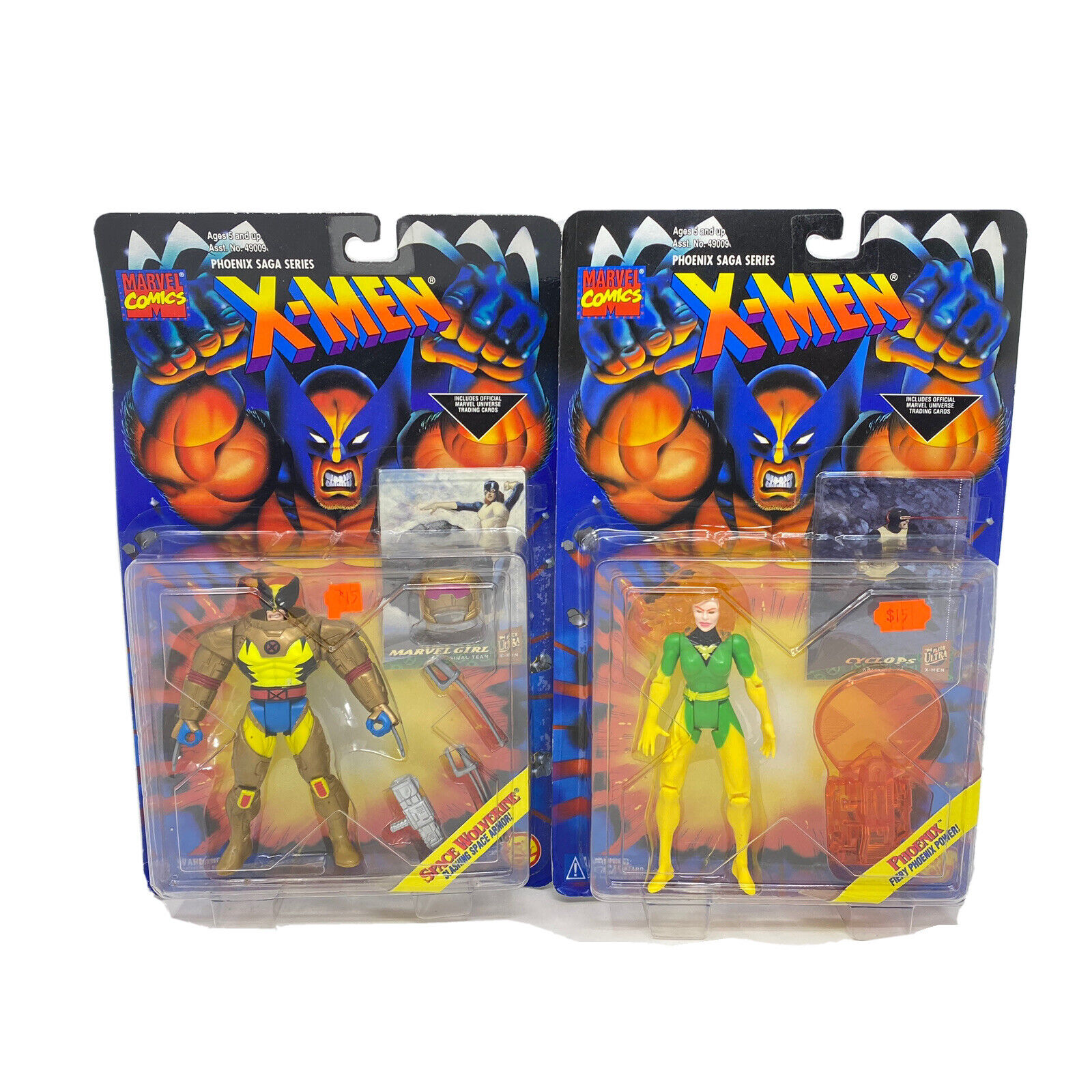 Toy Biz X-Men Phoenix Saga Space Wolverine Fiery Phoenix Action Figures 90s