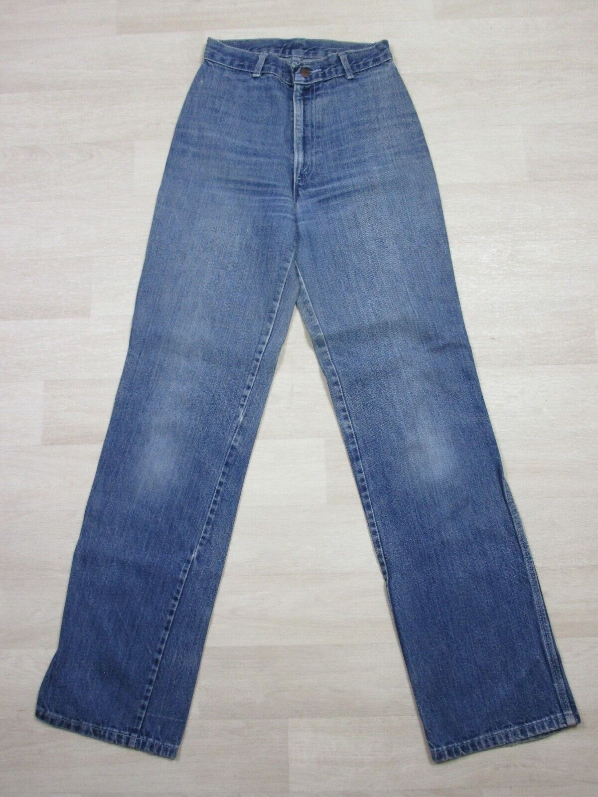 Vintage 1970\'s H.I.S Jeans Woman\'s Sz. 25 Wide Leg Boho Distressed 
