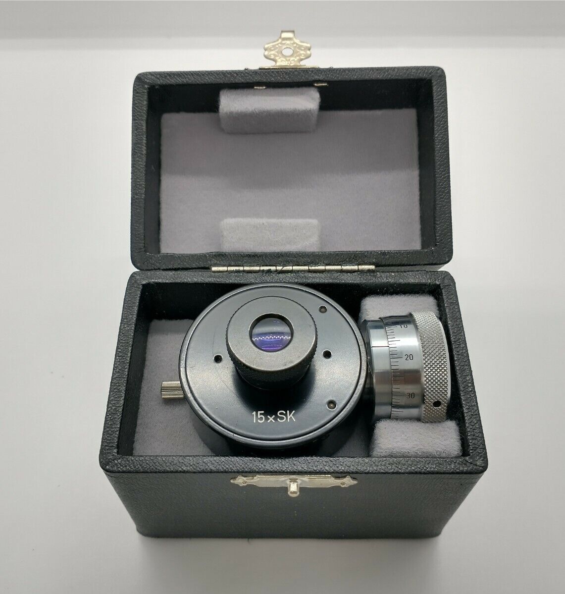Wild Heerbrugg Okular 15 x SK Micrometer Eyepiece Schraubenmikrometer Switzerlan