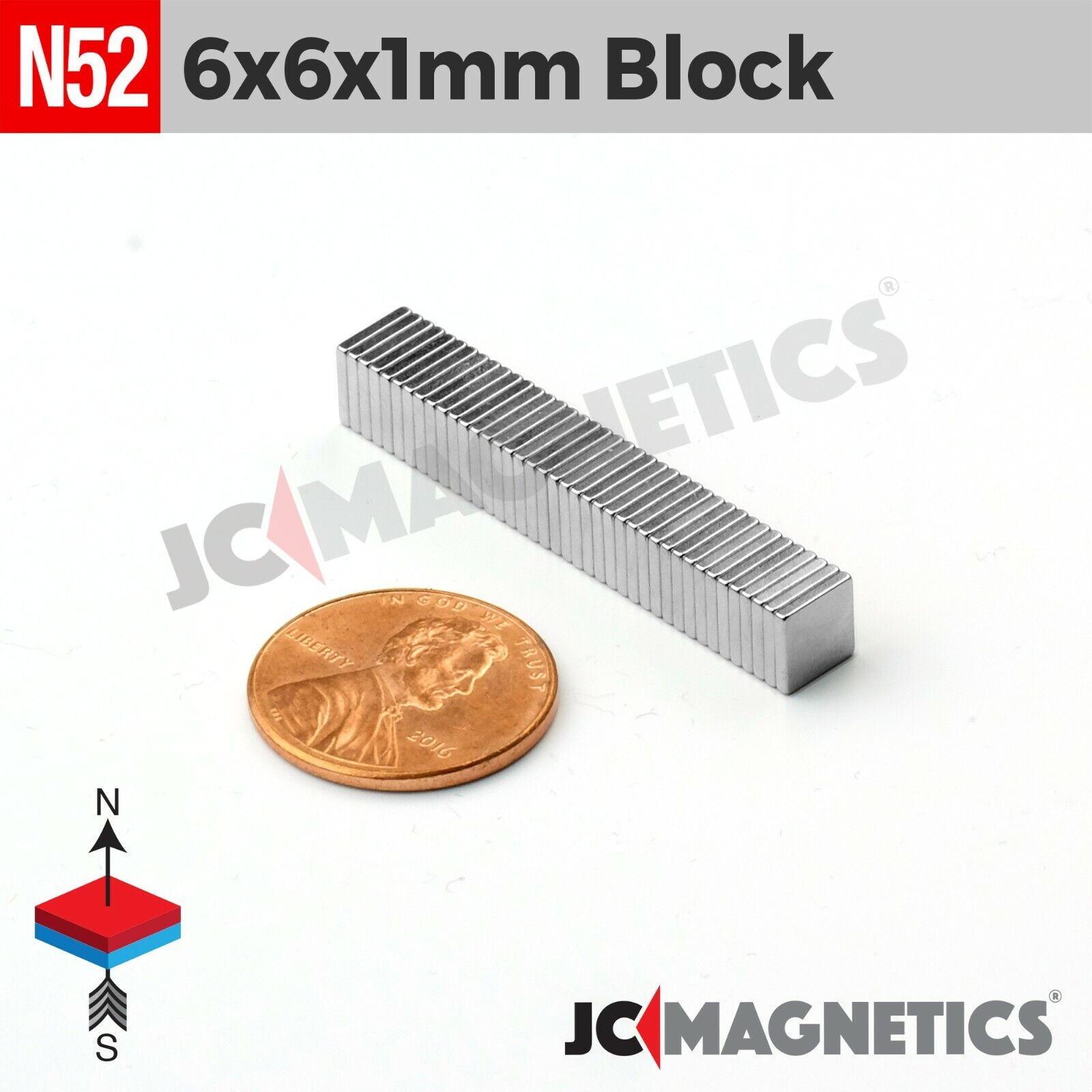 N52 Super Strong Rare Earth Neodymium Magnet Blocks Squares Thin Small Large