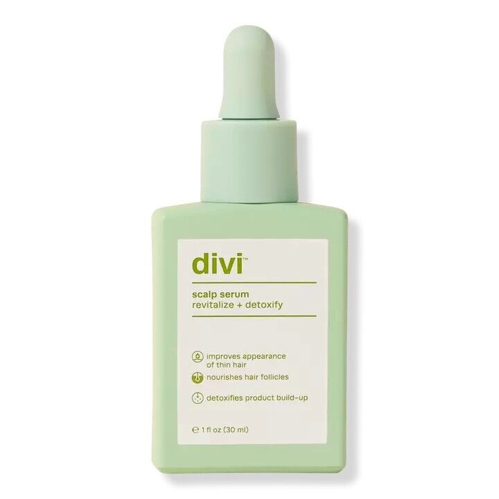 Divi Scalp Serum: Revitalize & Detoxify, For Thinning Hair - 1 fl.oz.(30mL) NIB