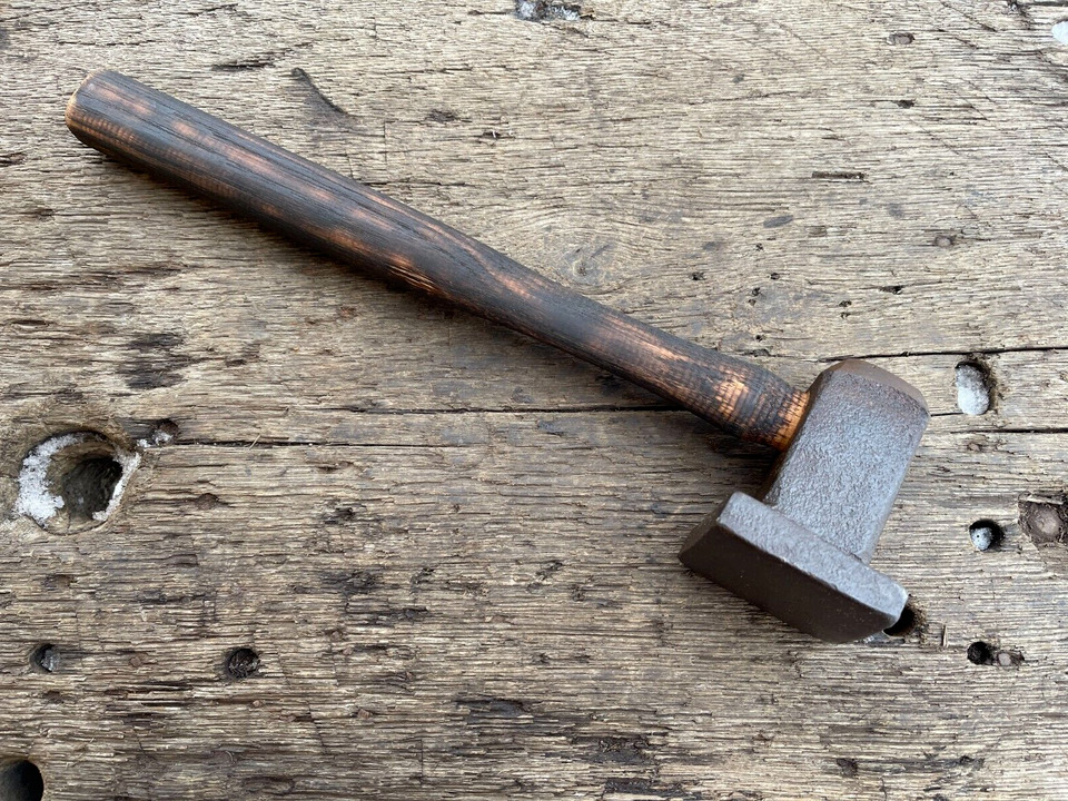 Vintage Hammer, Blacksmith Flatter Blacksmith Hammer, Forge Anvil Tools 3lb