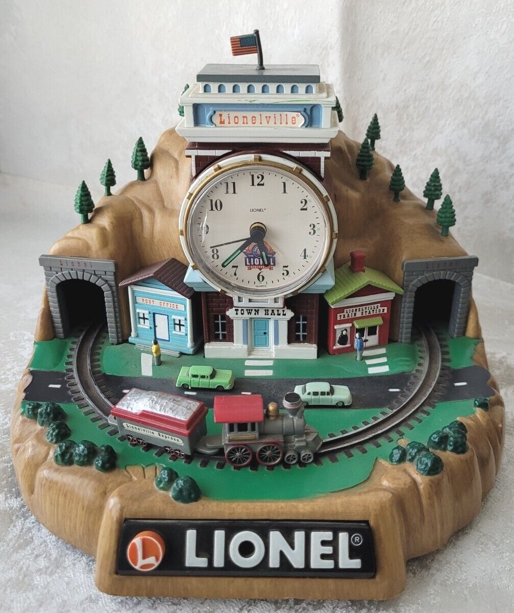 Lionel 100th Anniversary Lionelville Railroad Station Alarm Clock - See Descript