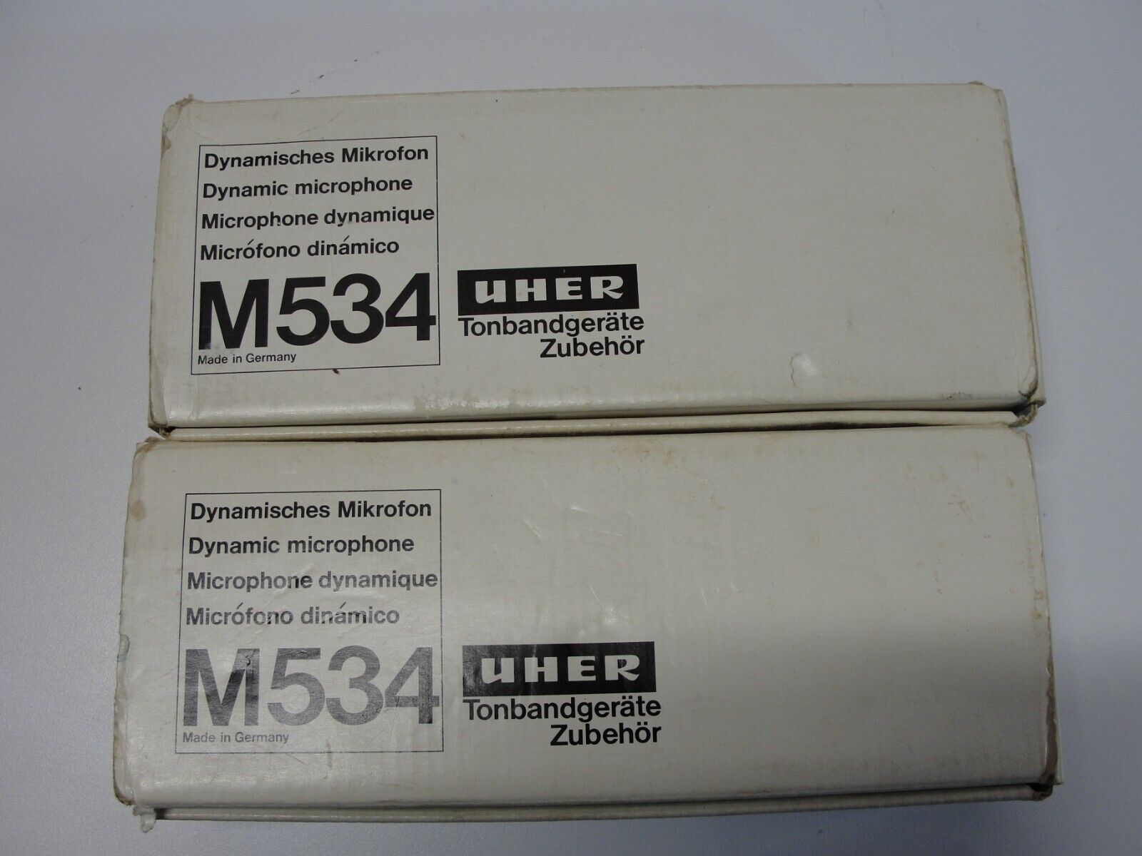 Set of 2 UHER M534 microphones