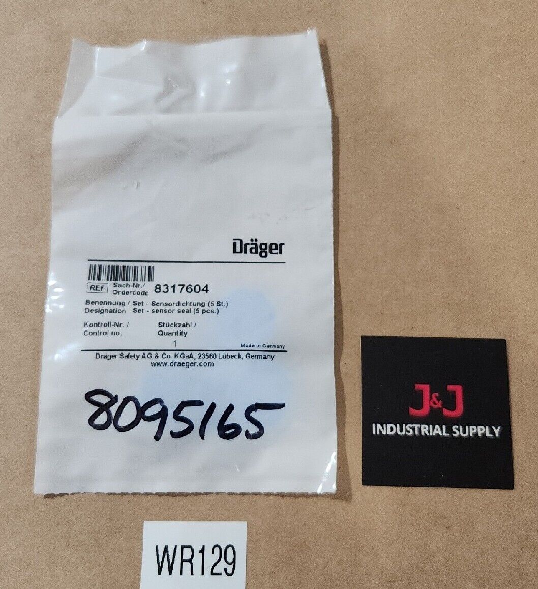 *FACTORY SEALED* Dräger 8317604 Sensor Sealing Kit Set 5 pcs + Warranty