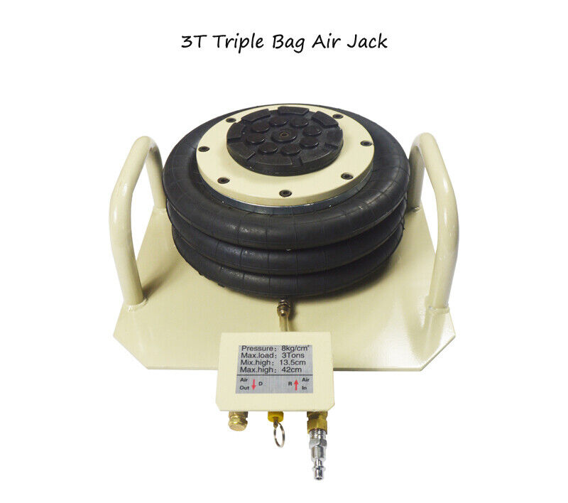 TECHTONGDA 3T/ 6600LBS Triple Bag Air Jack Vehicle Jack Pneumatic Jack