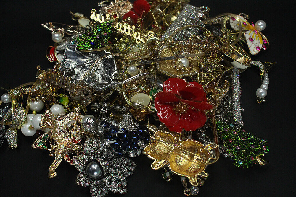 Vintage Estate Costume Jewelry Lots 30 Pieces 500+Mix And Match 