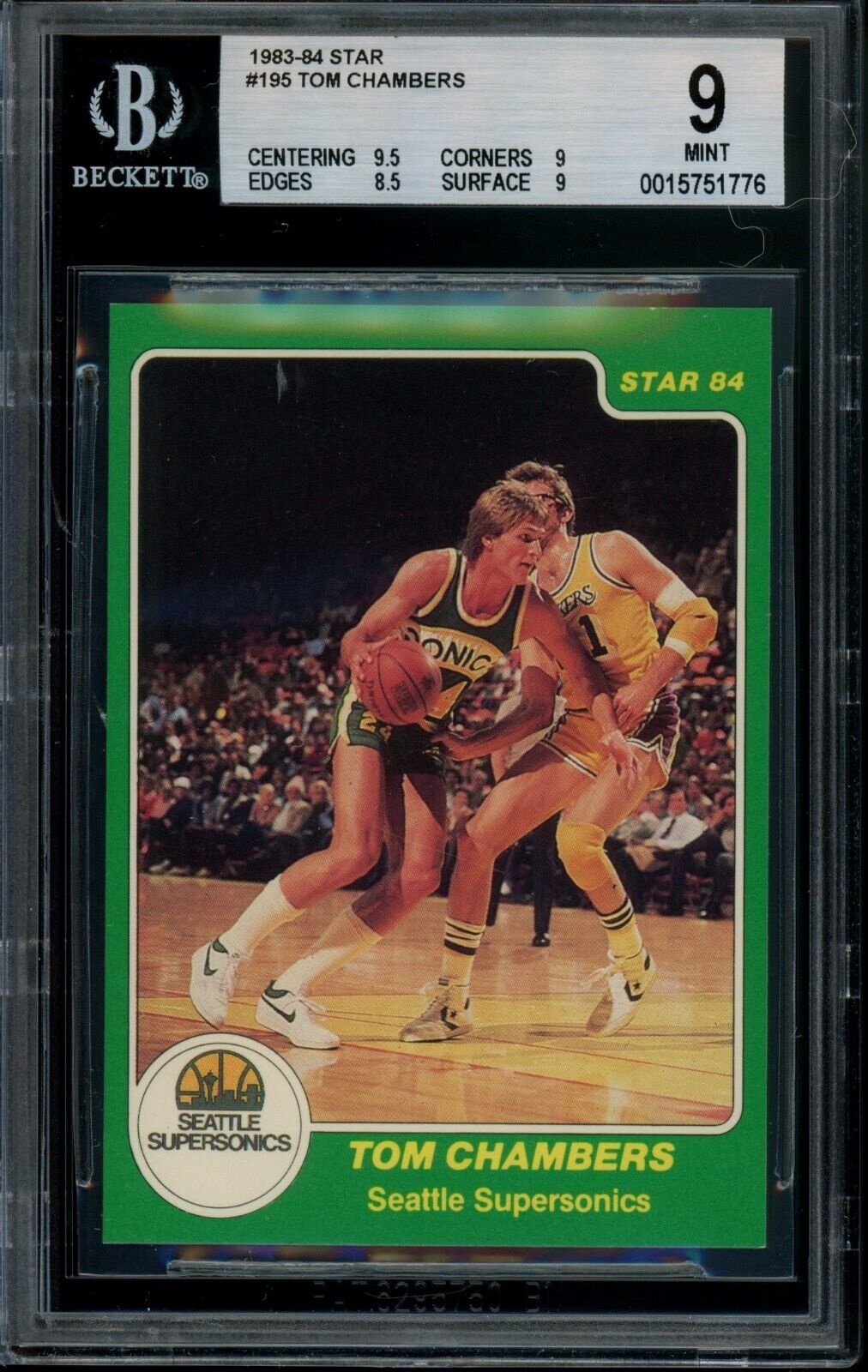 1983-84 Star #195 Tom Chambers Rookie BGS 9
