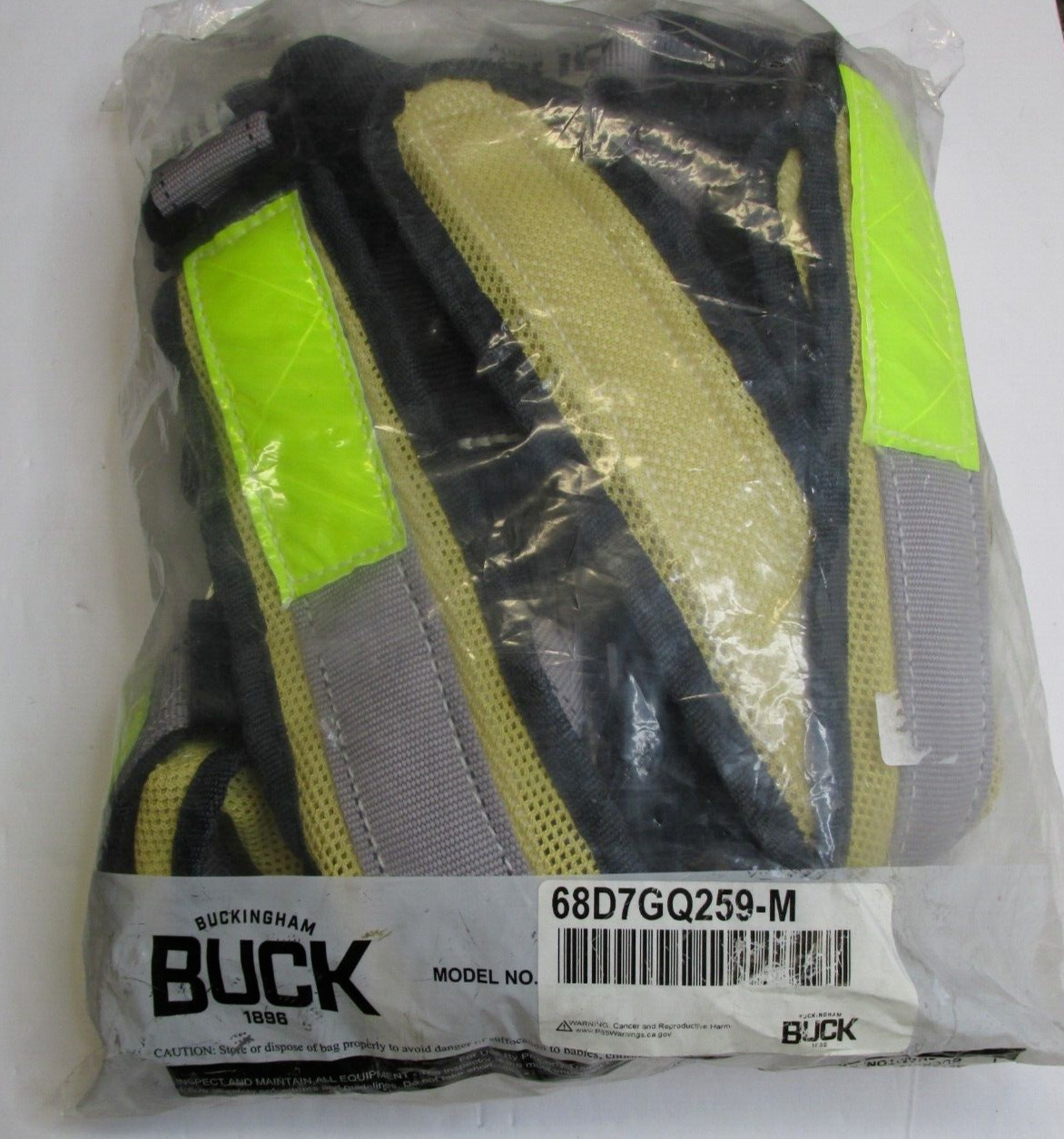 NEW Buckingham Buck 68D7GQ259-M Buckfit Harness Size Medium
