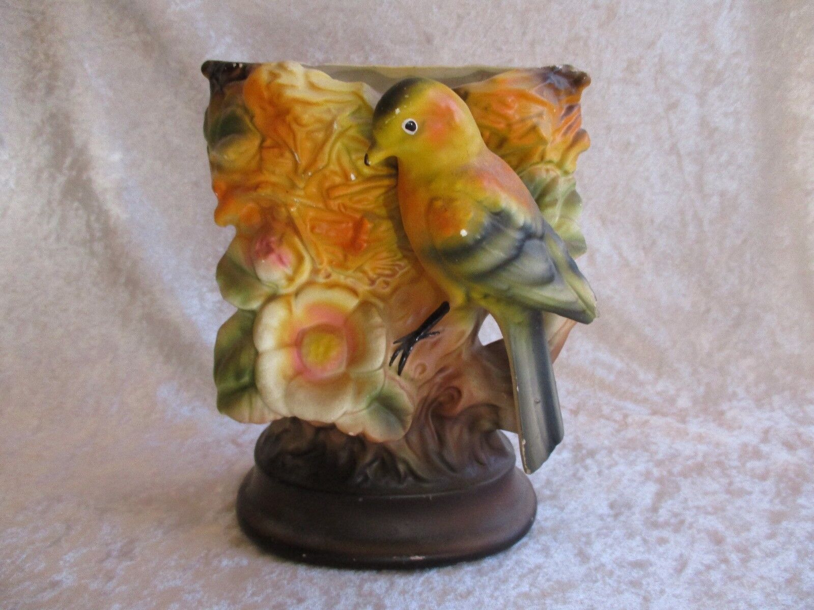 Vintage Ardco Dallas Porcelain Bird/Nest Vase