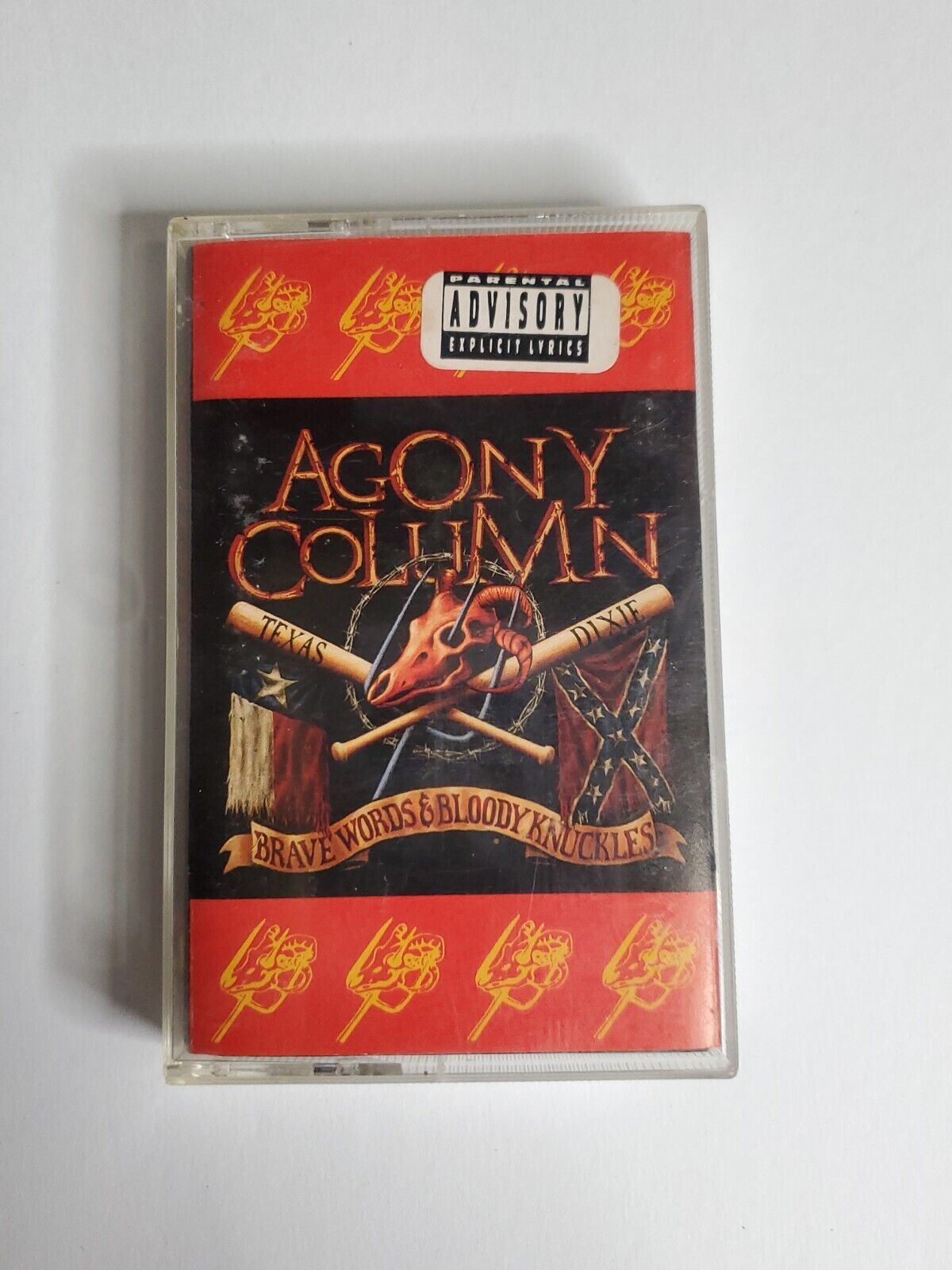 Brave Words & Bloody Knuckles by Agony Column (Cassette, Jan-1991, Metal Blade) 