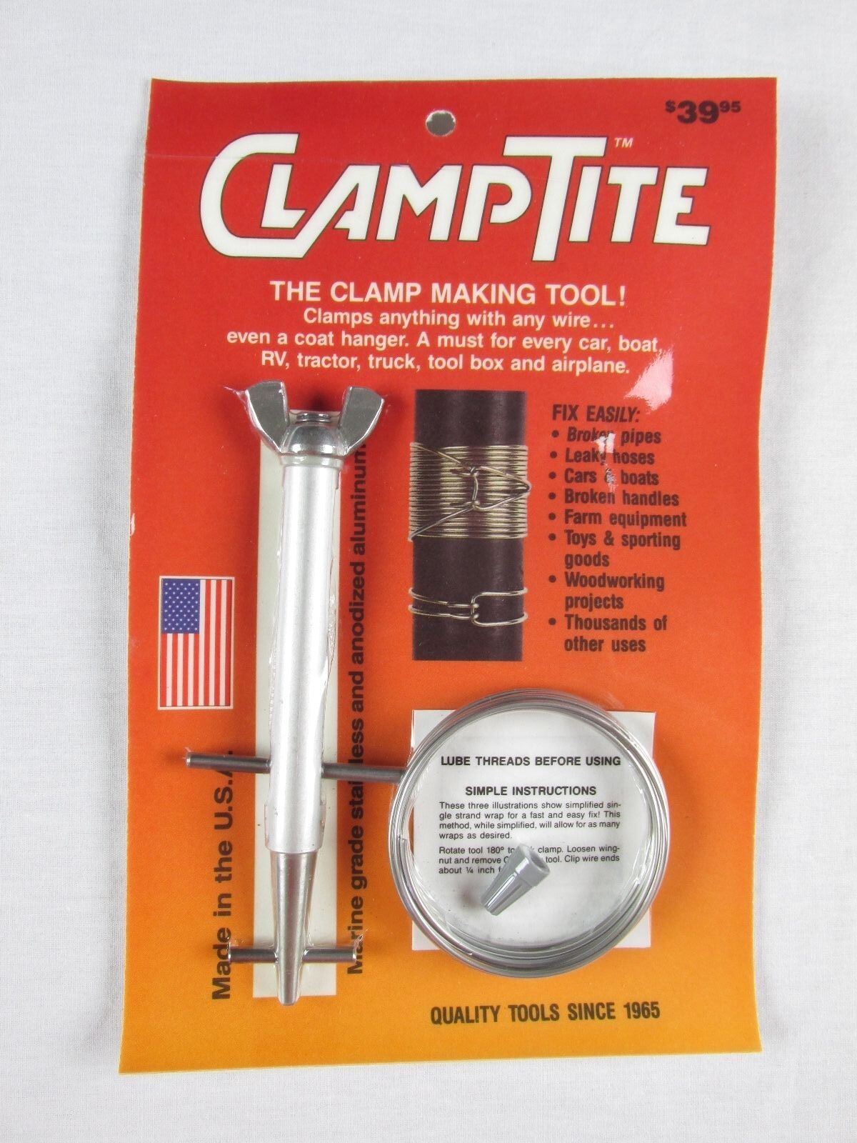 CLAMPTITE Tool CLT03 Stainless Steel/Aluminum Clamping Clamp Making Tool USA