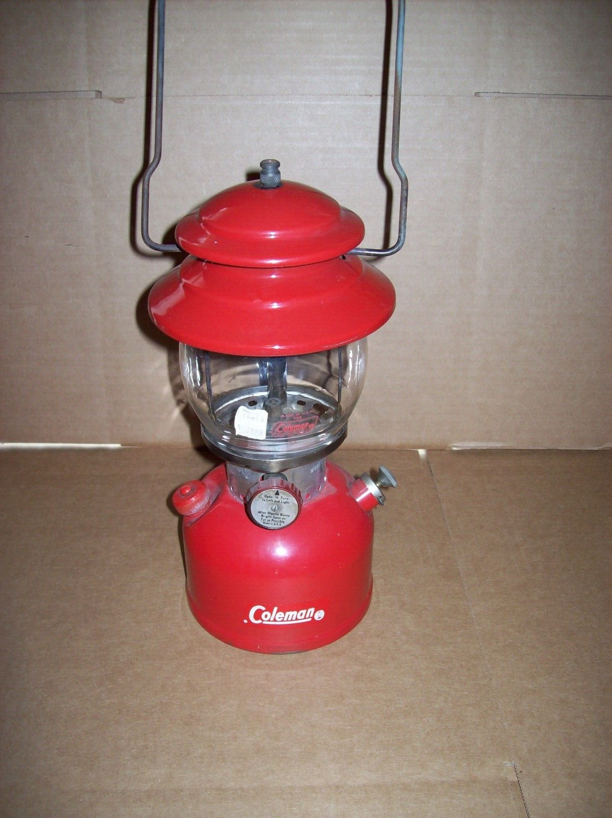 vintage Coleman RED Lantern August 1964 Sunshine of the Night model 200A