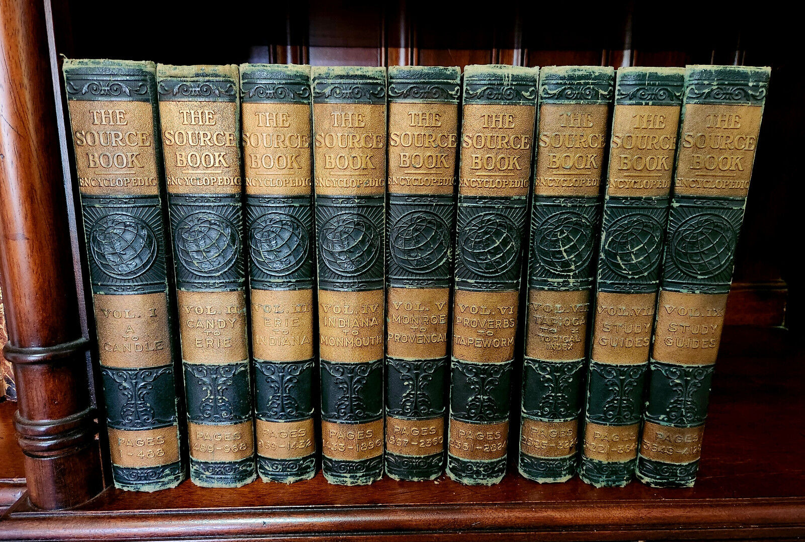 Antique Encyclopedia – Leather Bound Set 10 – 1929