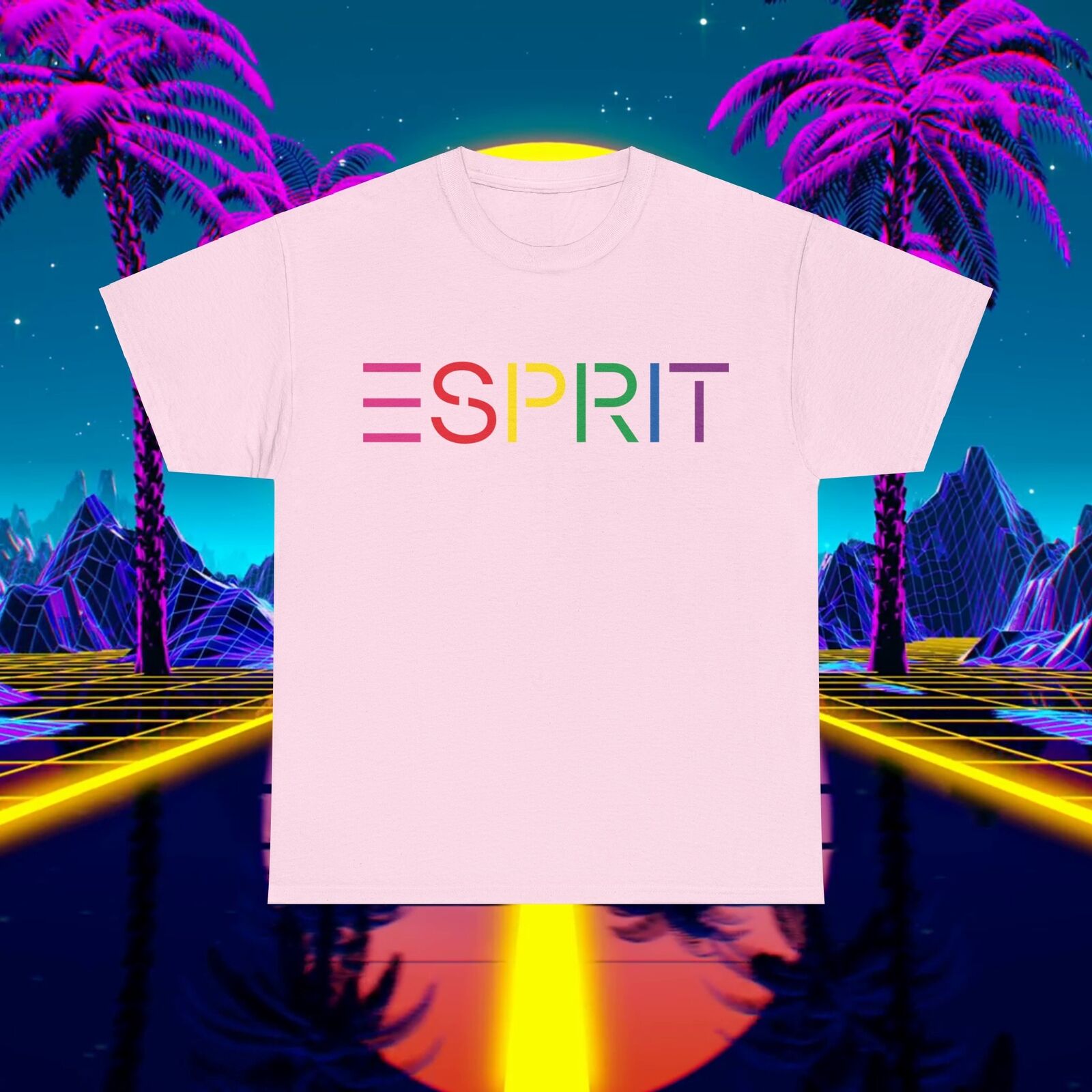 Custom ESPRIT vintage 1980s design T-shirt, Unisex for men and women shirt Tee