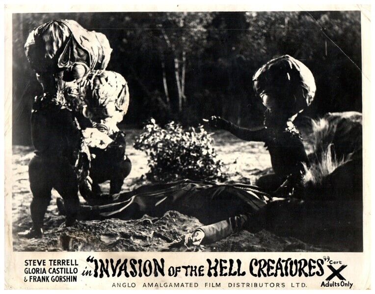 Invasion Of The Hell Creatures Saucer Men Original Lobby Card 1957 Aliens rare