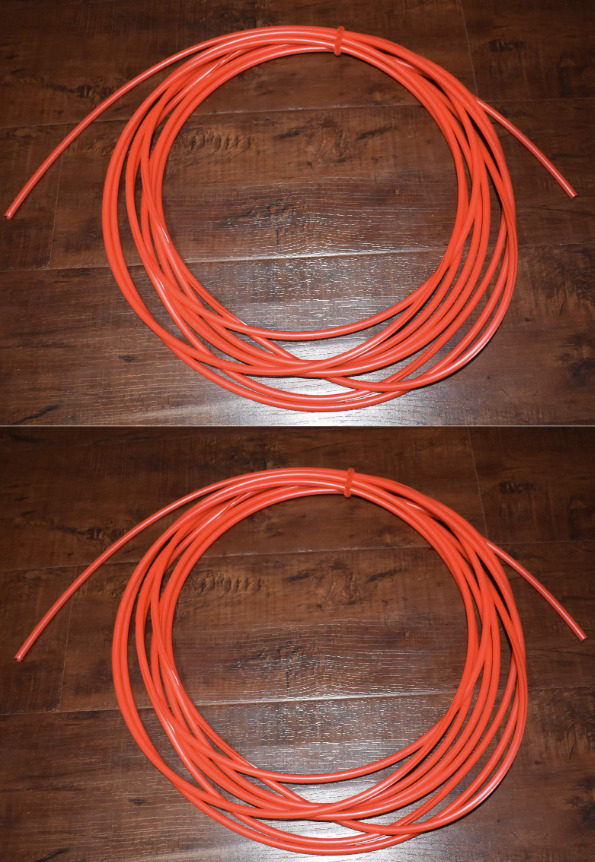 2x K'nex Red Track Tubing - 25+ Ft. Long Piece Tube - Roller Coaster Parts Bulk