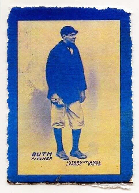 BABE RUTH 1914 BLUE ROOKIE BASEBALL CARDS CLASSICS SIGNATURES TRADING CARDS ACEO