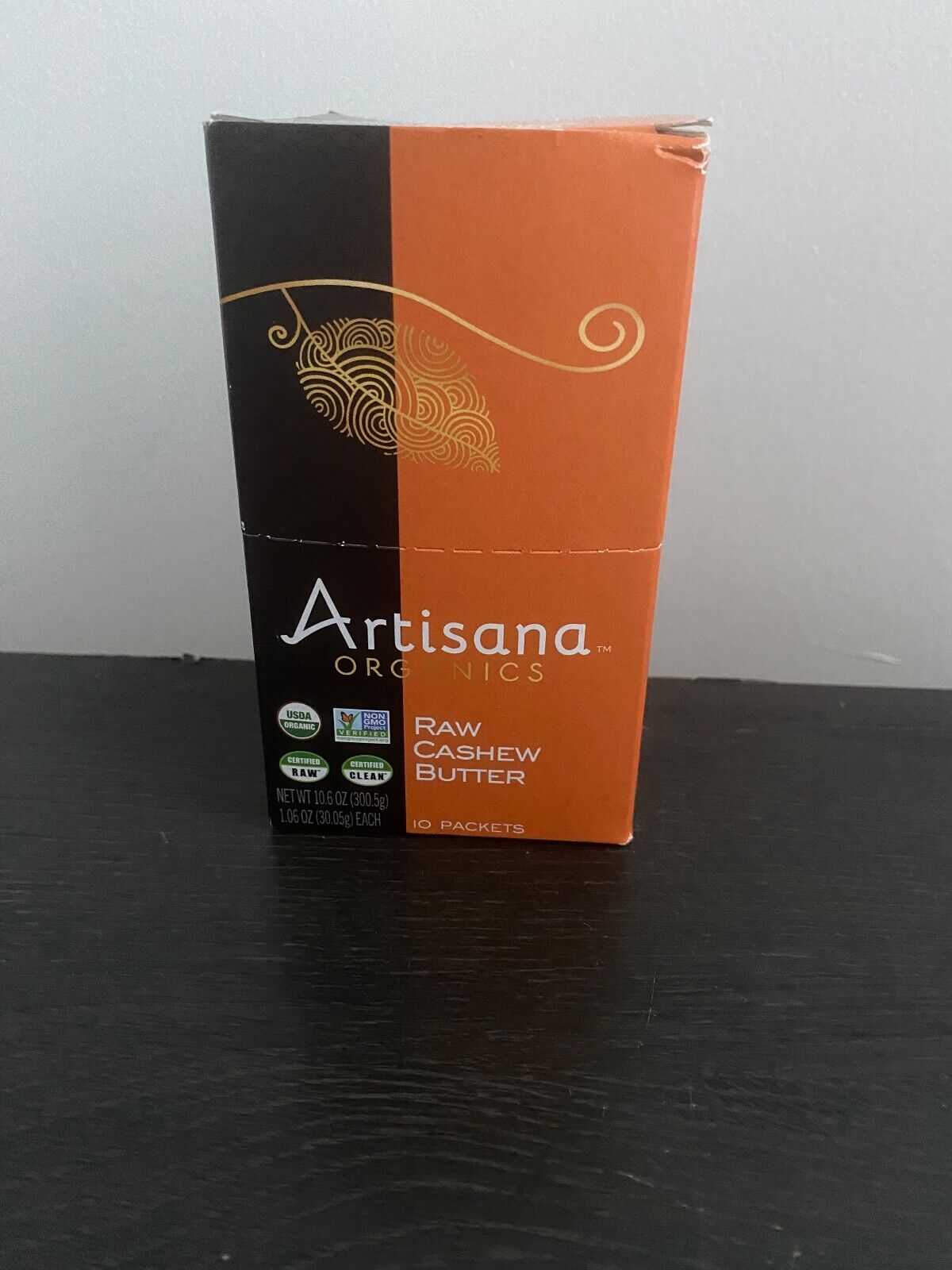 Artisana Organics Raw Cashew Butter 10 Packets NO DISPLAY BOX  1/2024