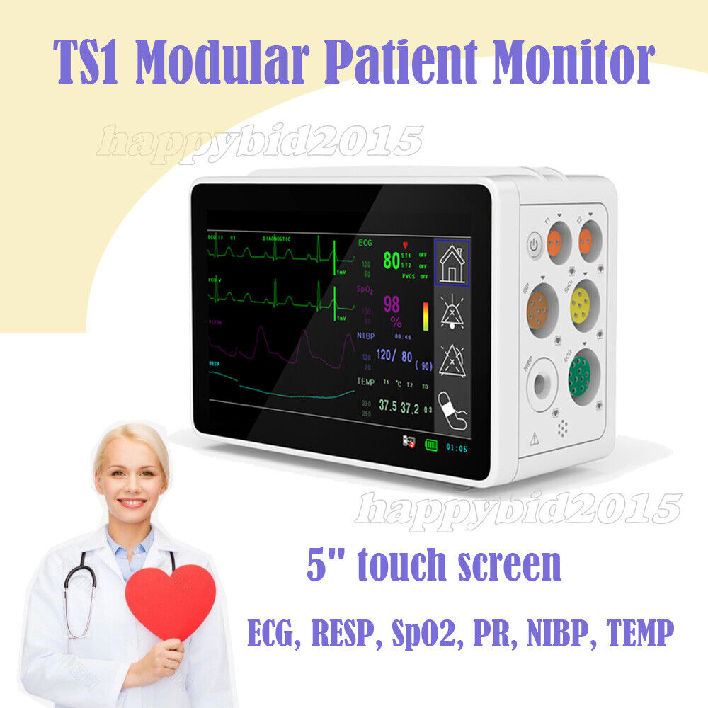 CONTEC Touch screen Modular mini Patient Monitor,ECG,RESP,SpO2, PR,NIBP,TEMP