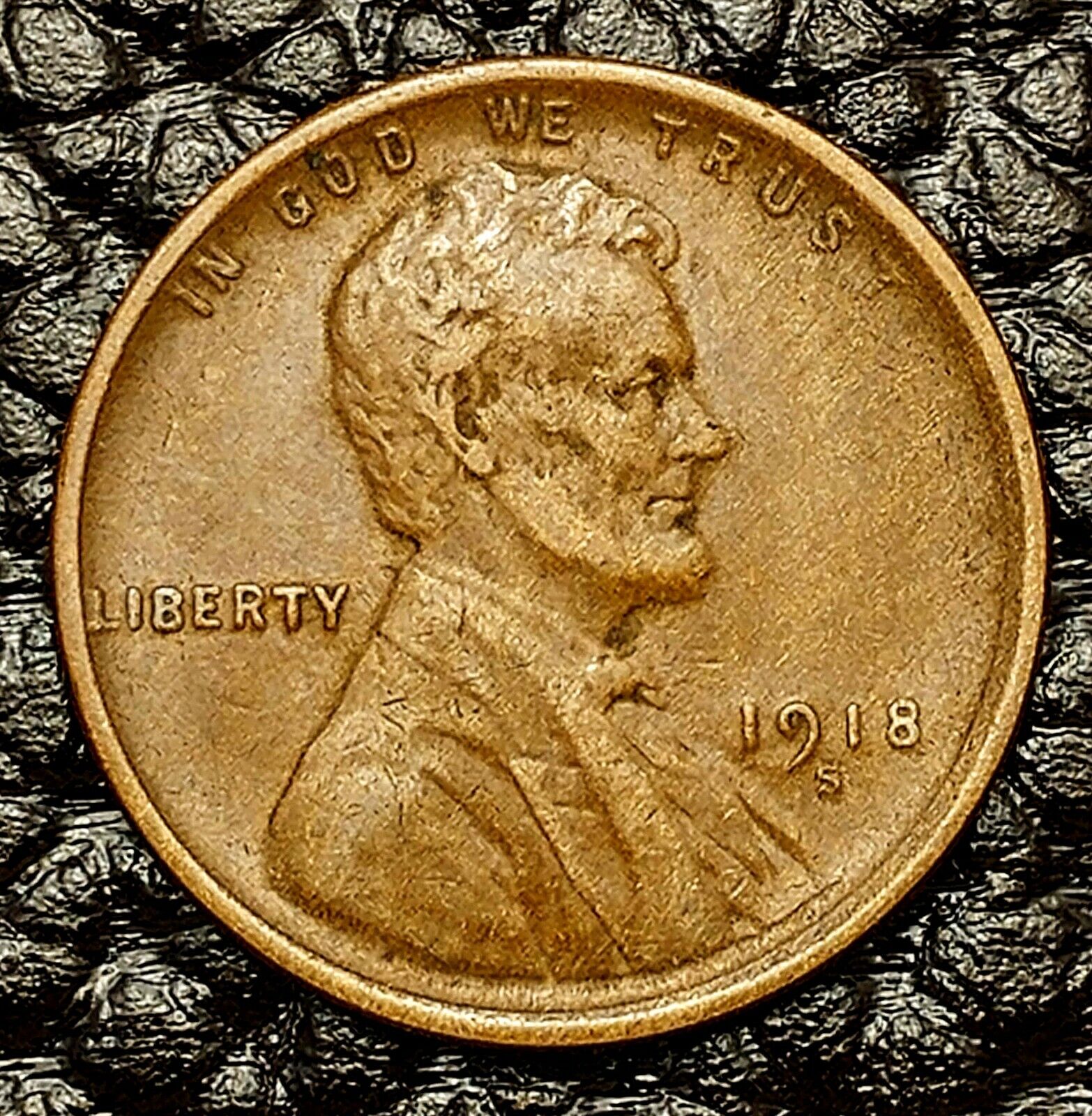 1918-S Lincoln Cent ~ VERY FINE (VF) Condition ~ COMBINED SHIPPING