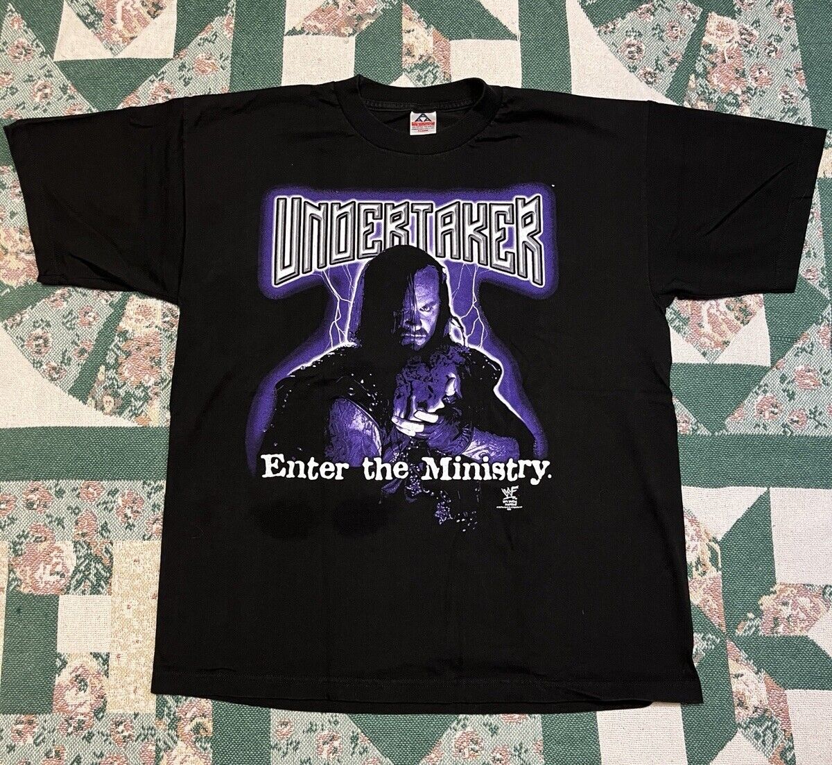 RARE Vintage 90s WWF Undertaker “Enter the Ministry” Shirt Men’s XL  AAA Black