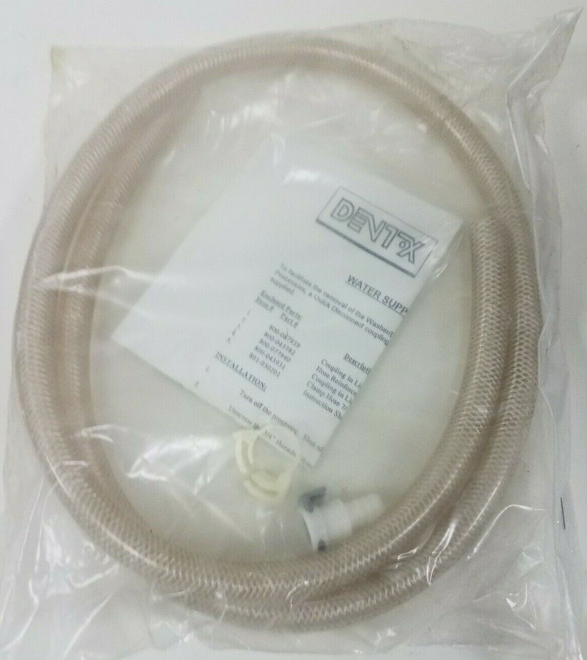 Dent-X -810/9000 Water Quick Disconnect Hose X-Ray Processors -New #873-060007