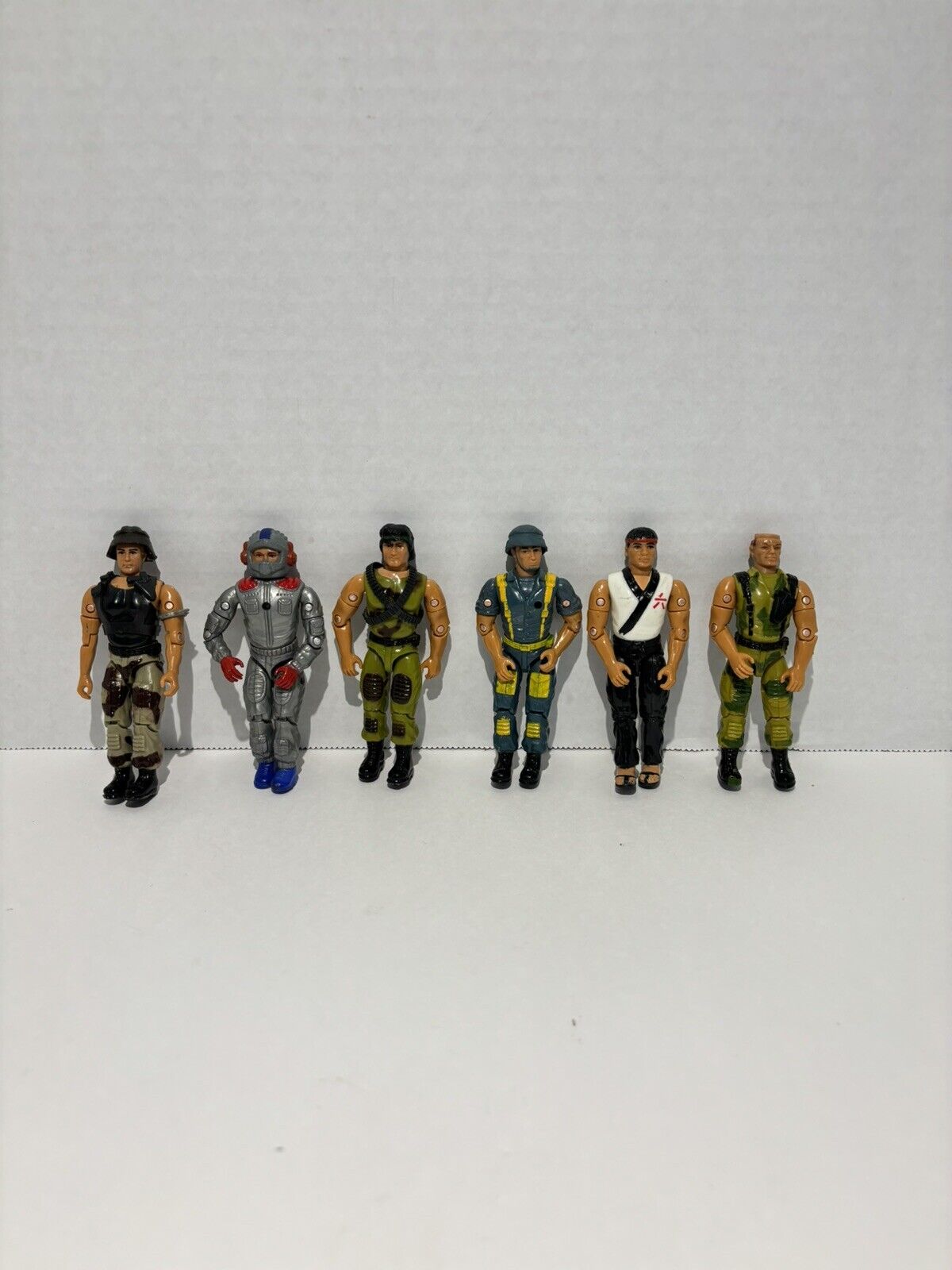 Vintage 1980s Remco American Defense Forces Action Figure Lot of 6