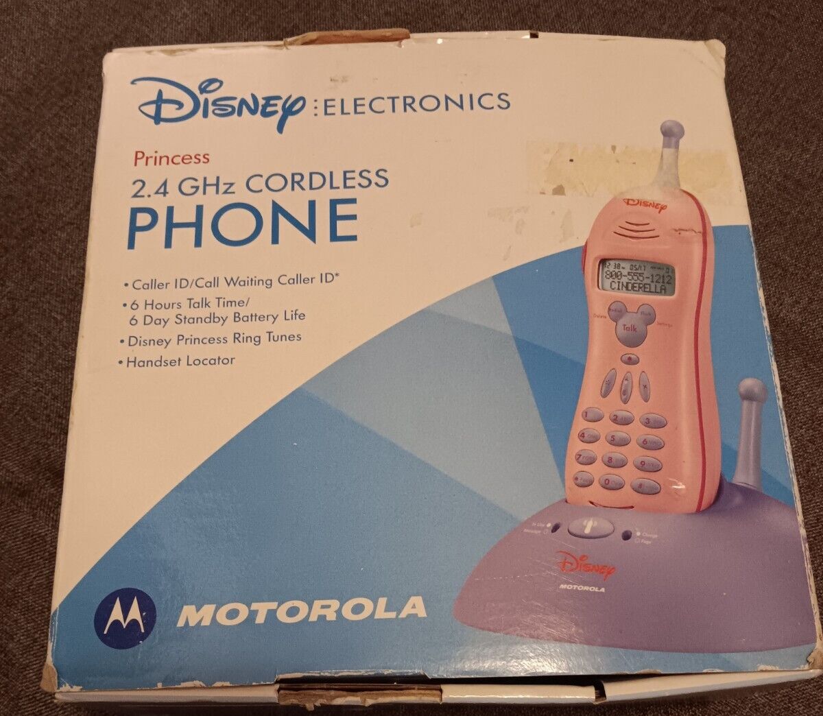 Vintage Motorola Disney  Princess Cordless Phone 2.4 GHz Kids Phone SeeDetail