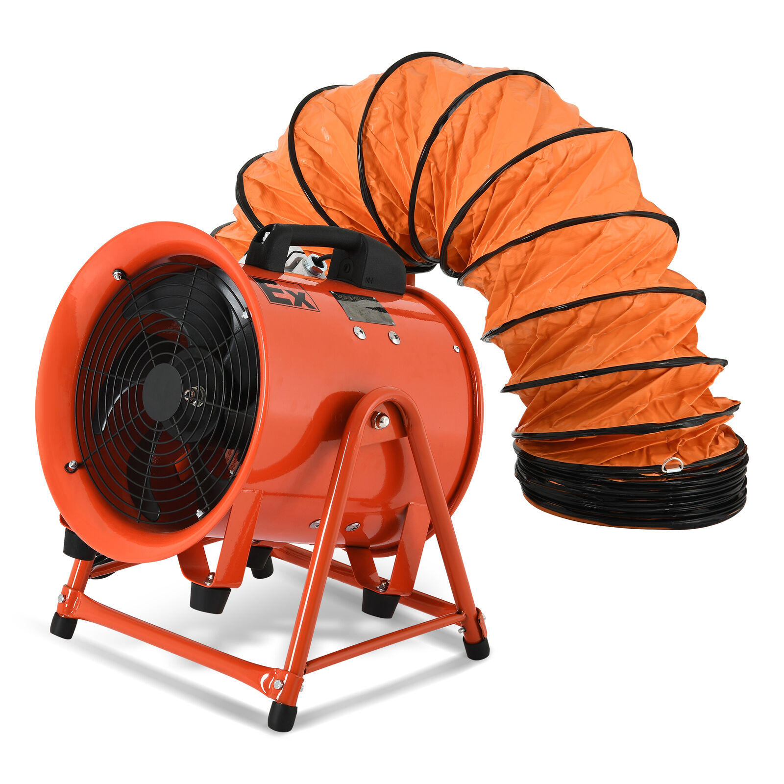 10'' Explosion Proof Axial Fan 350W 110V Extractor w/ 16ft PVC Duct Portable