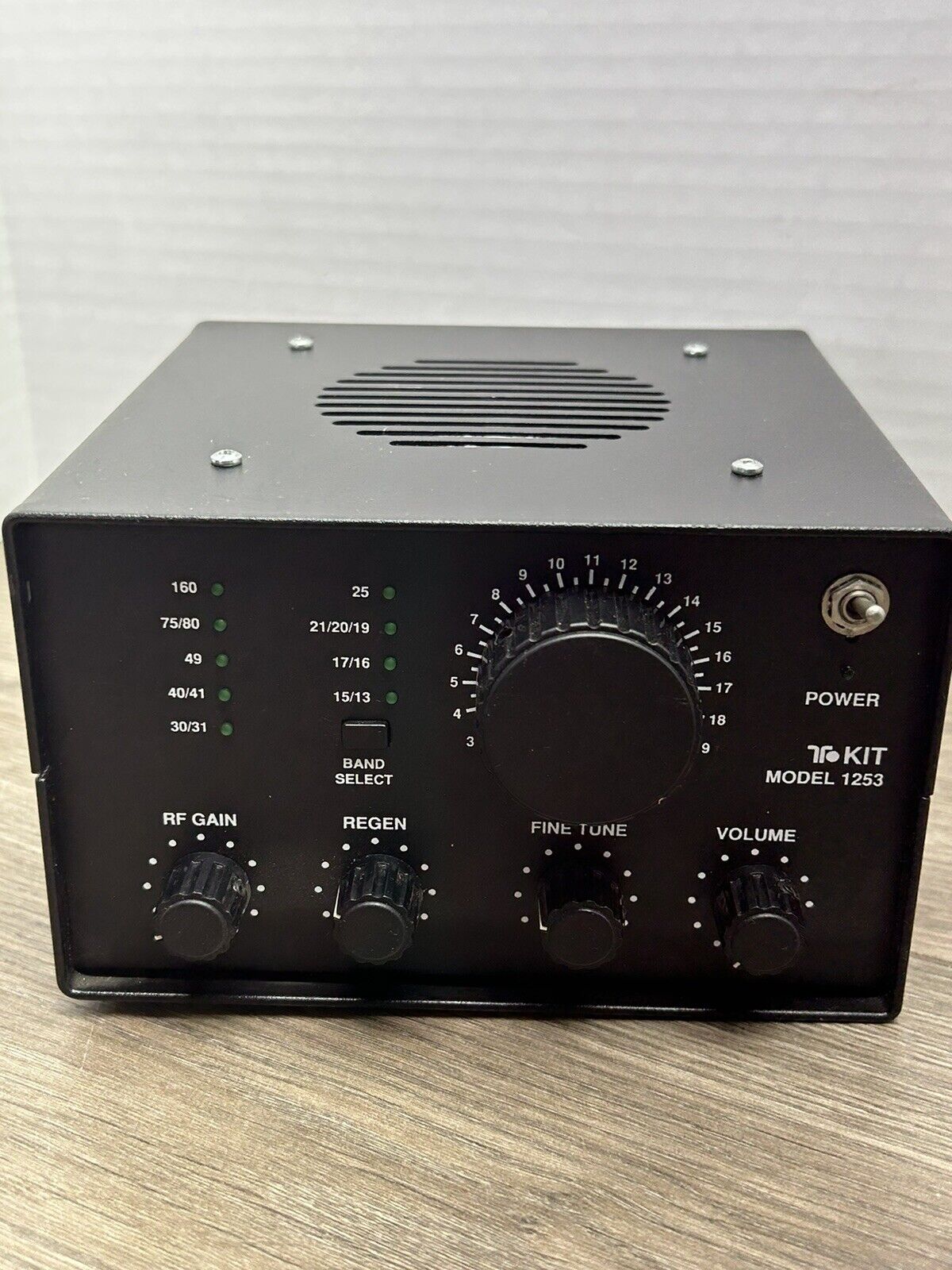 TEN-TEC Kit Model 1253 Shortwave Regenerative 9 Band Receiver Made In USA Works