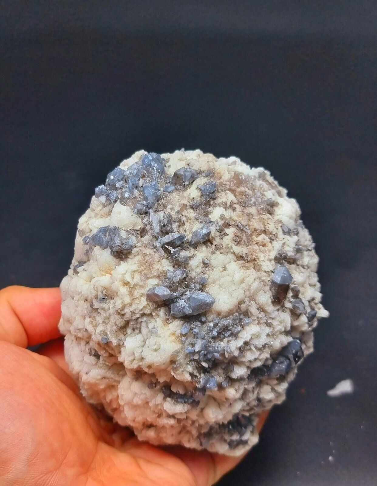 800 Gram. Stunning Full Terminated And Undamaged Very Rare Blue Quartz Crystal