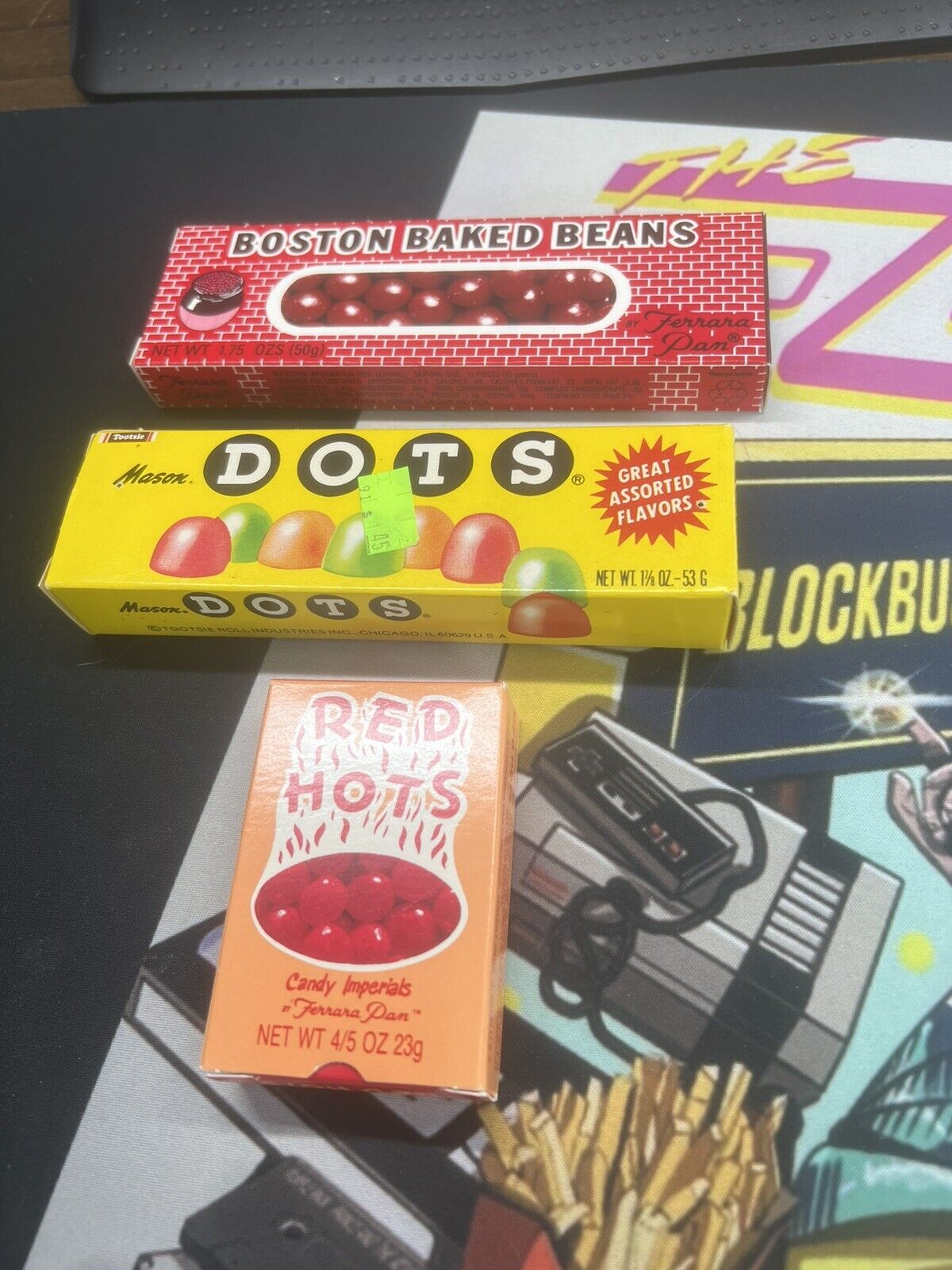 Vintage 80’s Candy Lot: Red Hots, Dots Boston Baked Beans