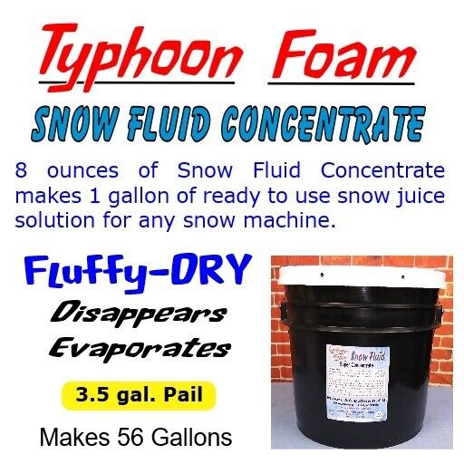Extra Dry Evaporating Snow Machine Fluid Juice 3.5 gal. Pail Make 56 Gallons RTU