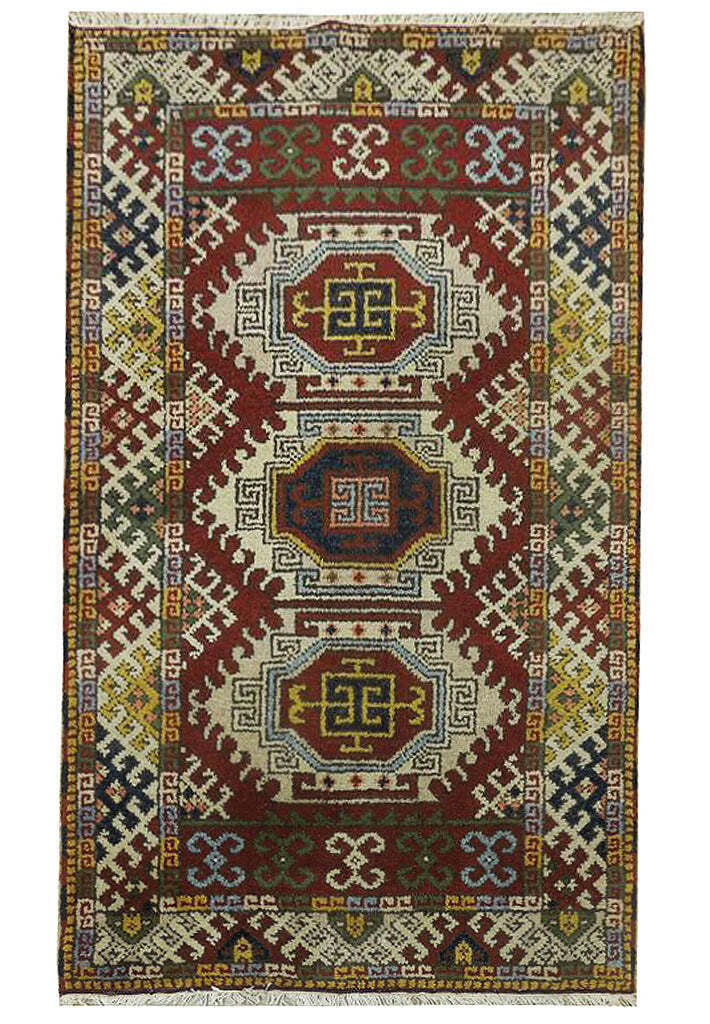 3\' x 5\' Handmade India Kazak rug  #PIX-23772