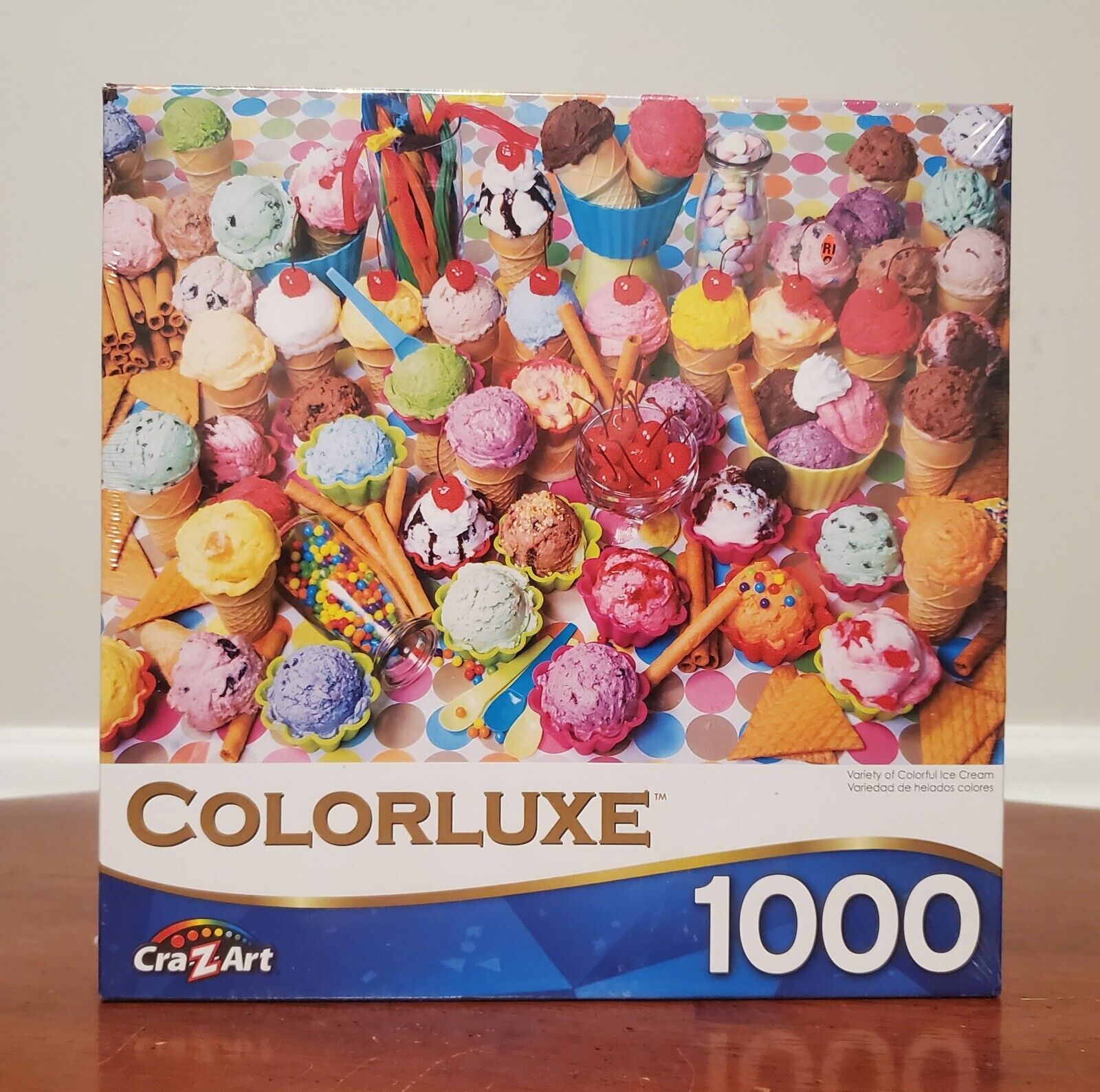 *New Unopened* Colorluxe Ice Cream Cones 1000 Piece Puzzle By Cra-Z-Art