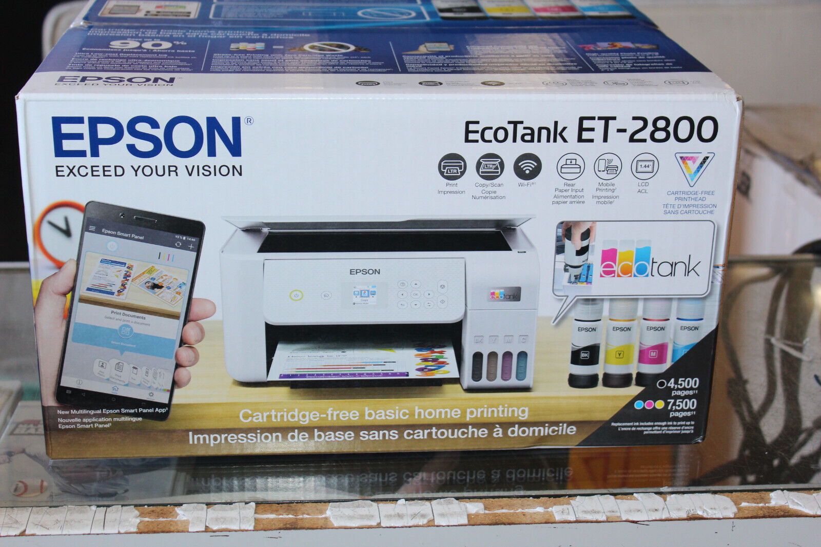 Brand new Epson EcoTank ET-2800 Wireless Color All-in-One Supertank Printer