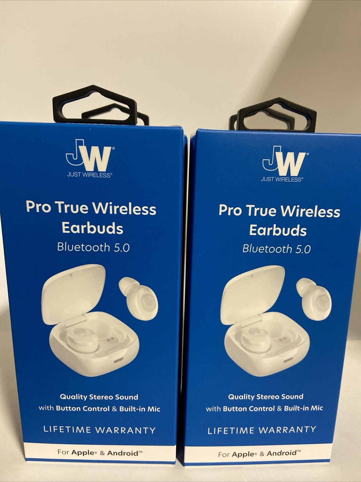 (4)JUST WIRELESS TRUE Wireless Earbuds w/ Bluetooth 5.0, Touch New New