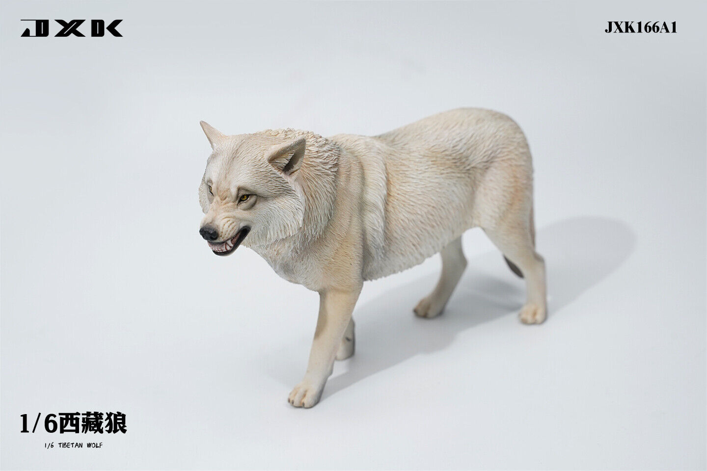JXK 1:6 Scale Tibetan Wolf Model Animal Scene Decor Collection Soldier Accessory