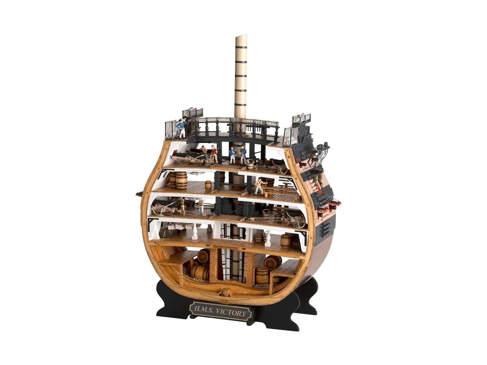 Wooden Ship Model Kit – British Vessel, Section HMS Victory Trafalgar 1805