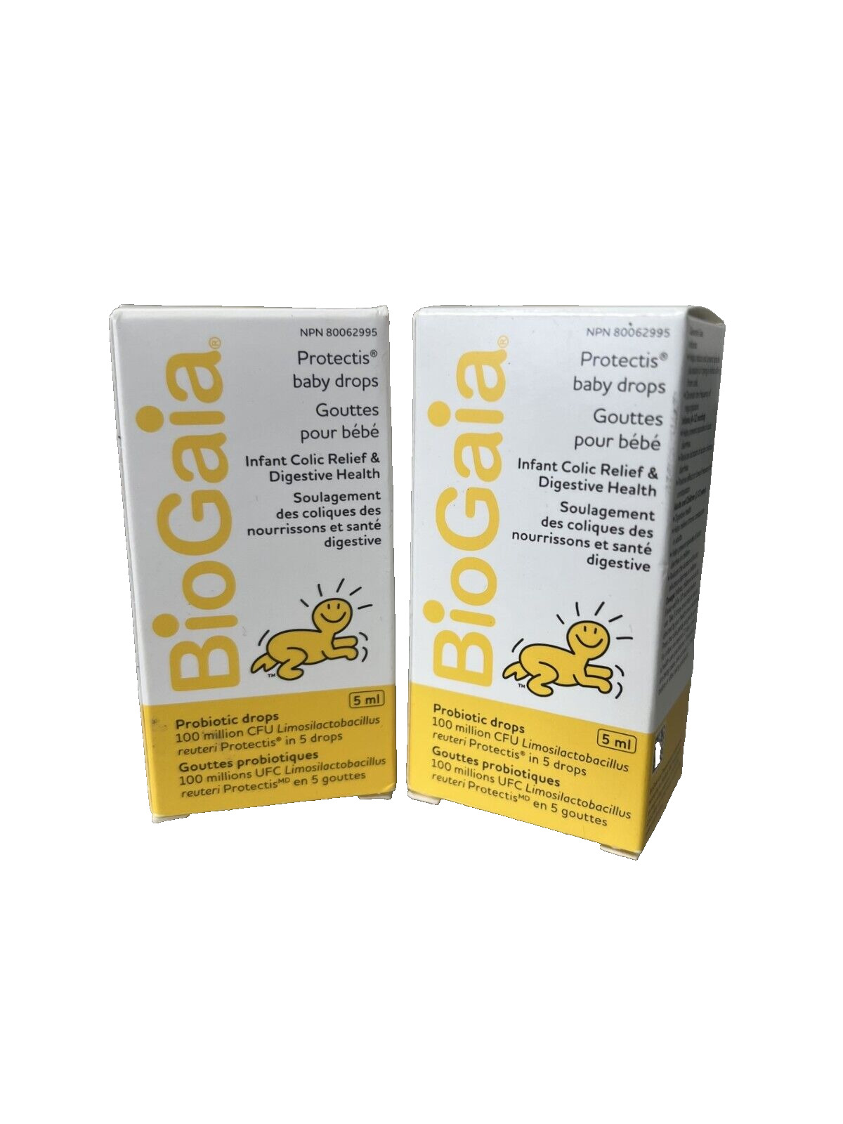2 BioGaia Probiotics Drops With Vitamin D for Baby Infants Newborn & Kids 0.5 ml