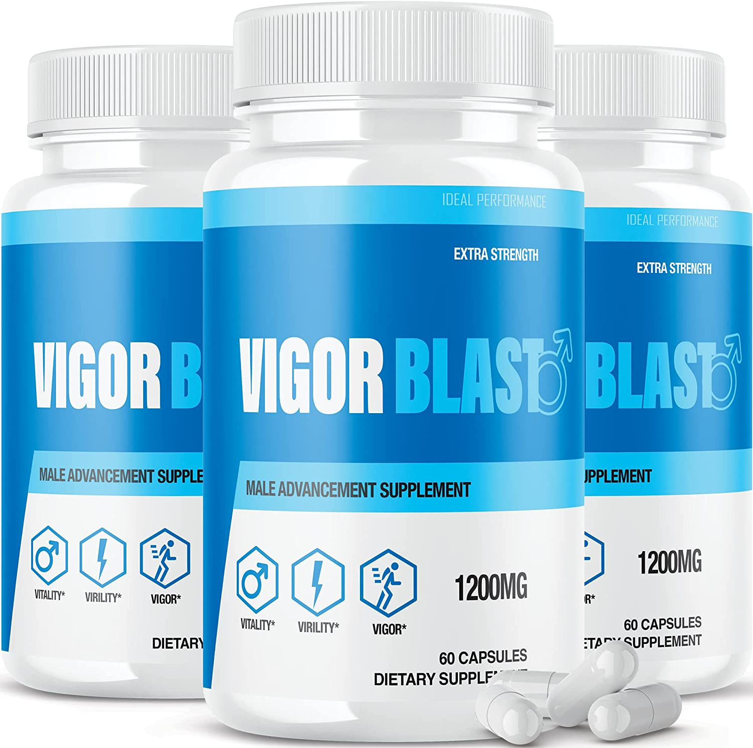 (3 Pack) Vigor Blast Pills (180 Capsules)